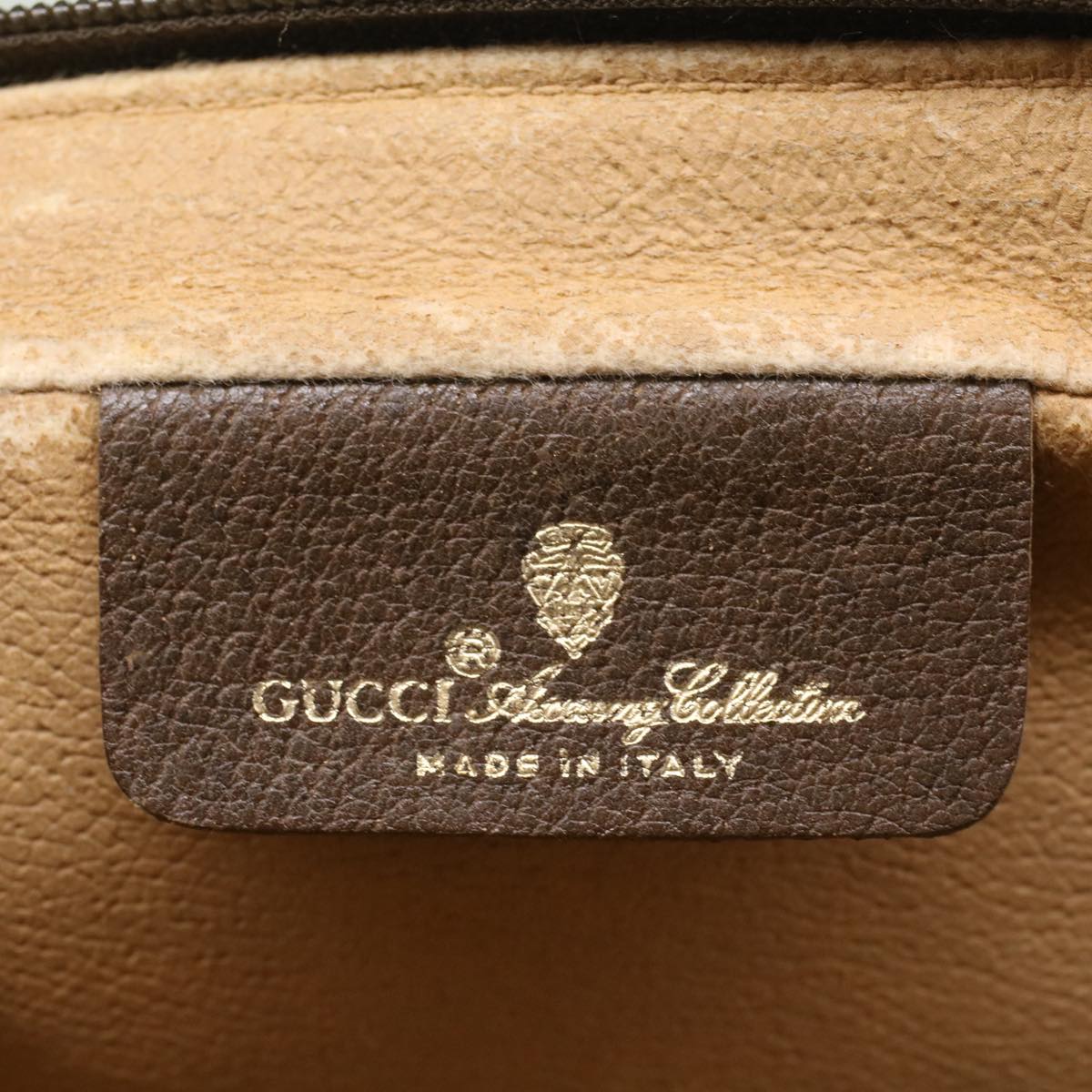 GUCCI GG Canvas Clutch Bag PVC Leather Beige ep1718