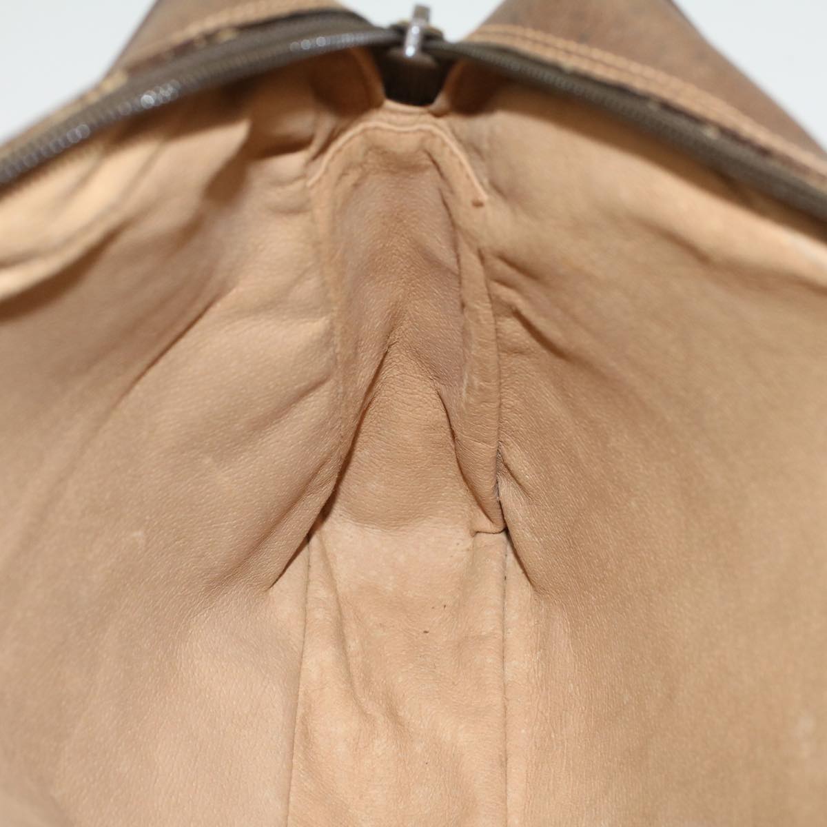GUCCI GG Canvas Clutch Bag PVC Leather Beige ep1718