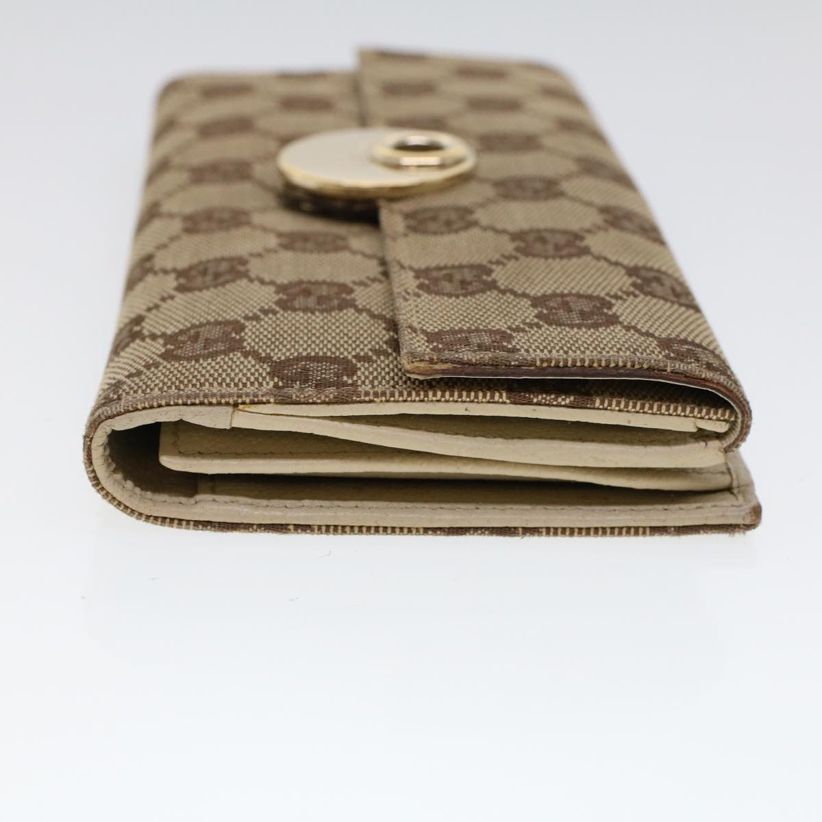 GUCCI GG Canvas Long Wallet Beige 120931 ep1722
