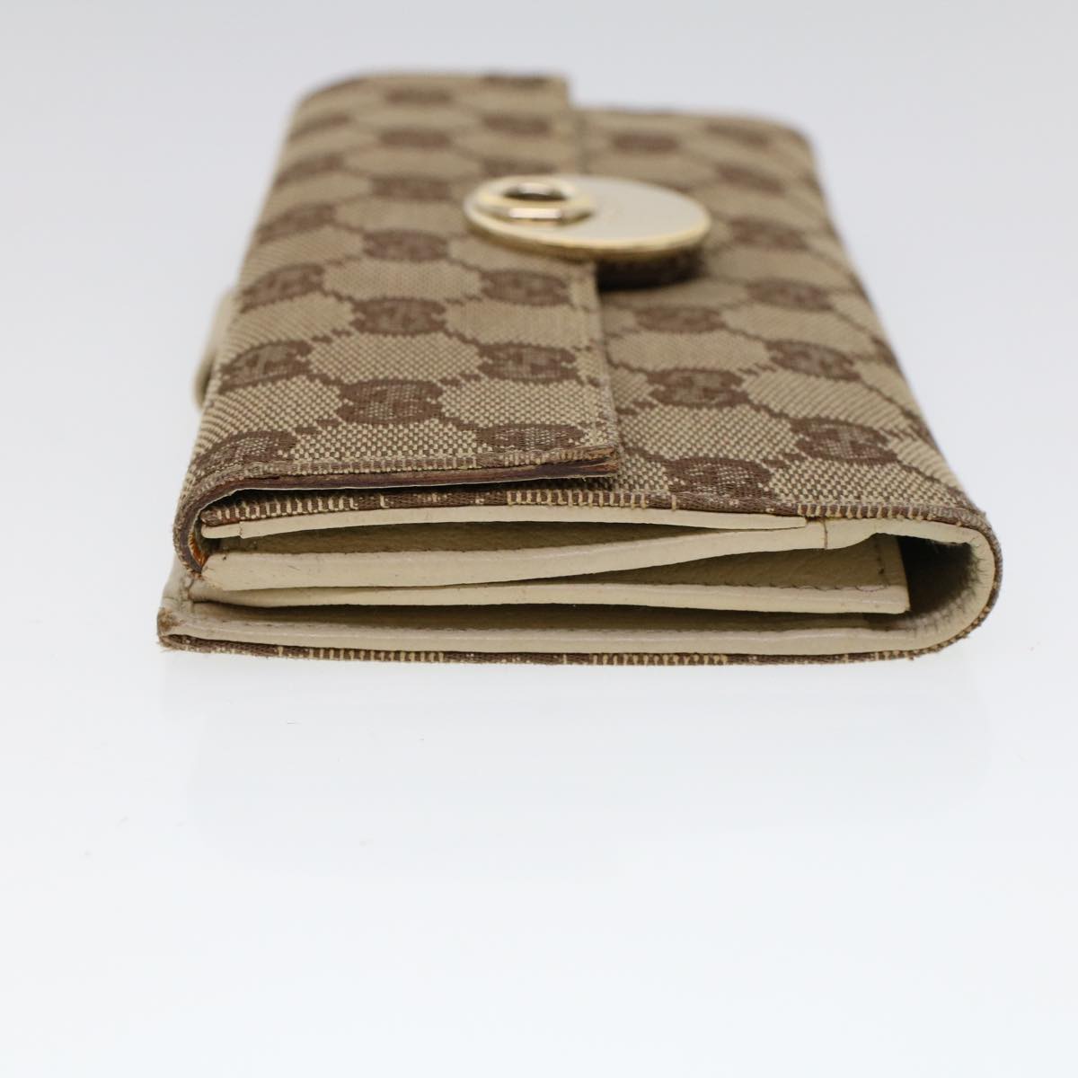 GUCCI GG Canvas Long Wallet Beige 120931 ep1722
