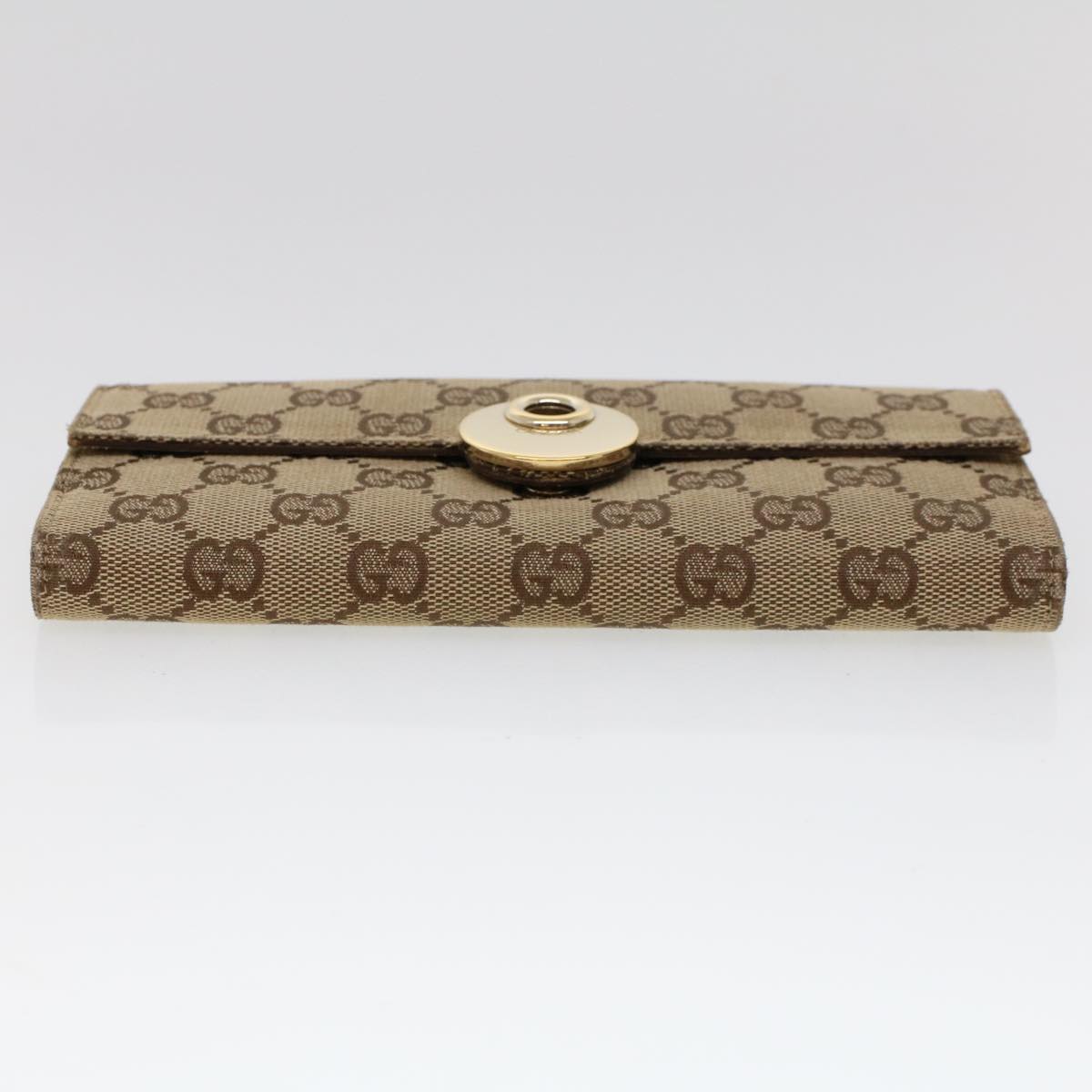 GUCCI GG Canvas Long Wallet Beige 120931 ep1722