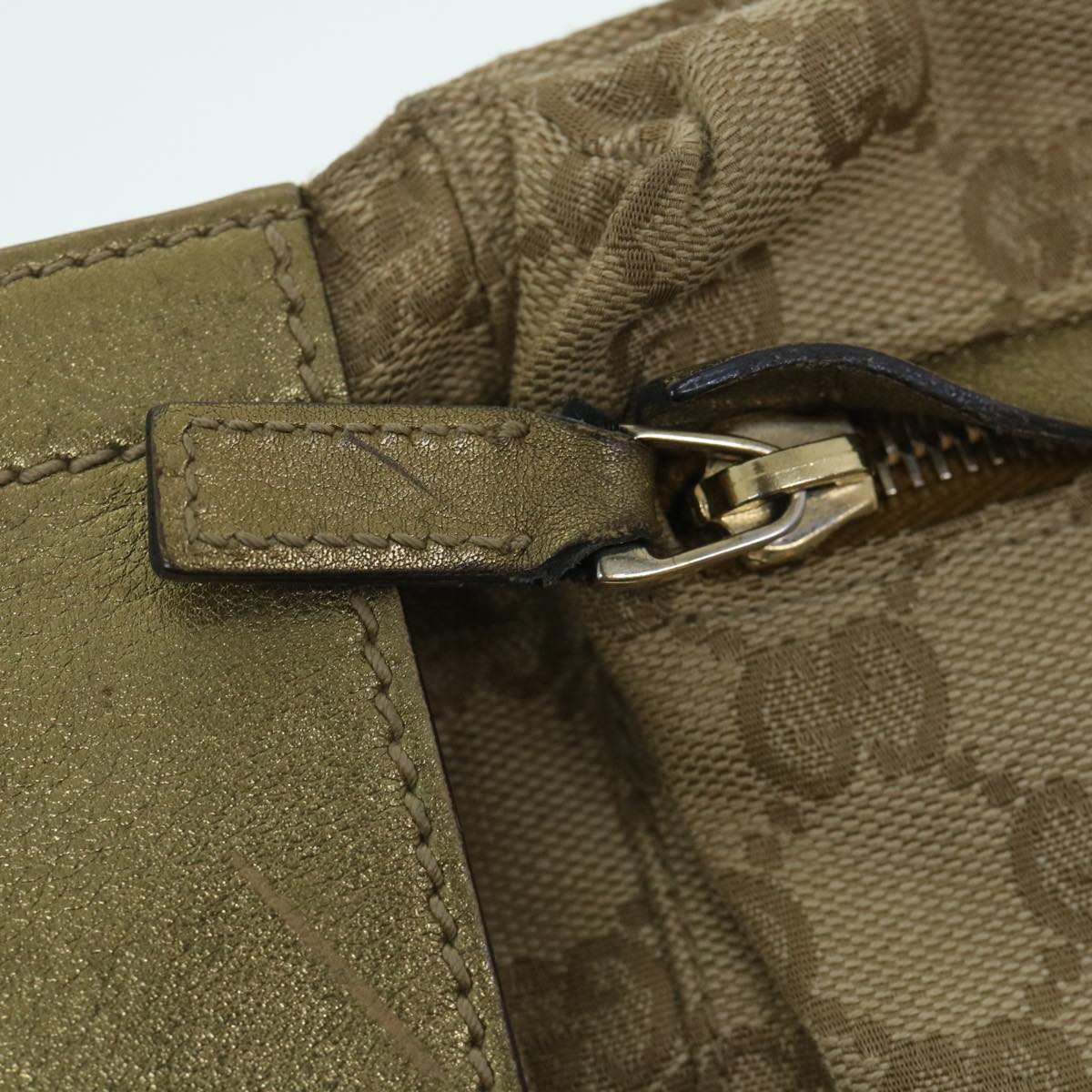 GUCCI GG Canvas Sherry Line Waist bag Beige Gold pink 28566 ep1738