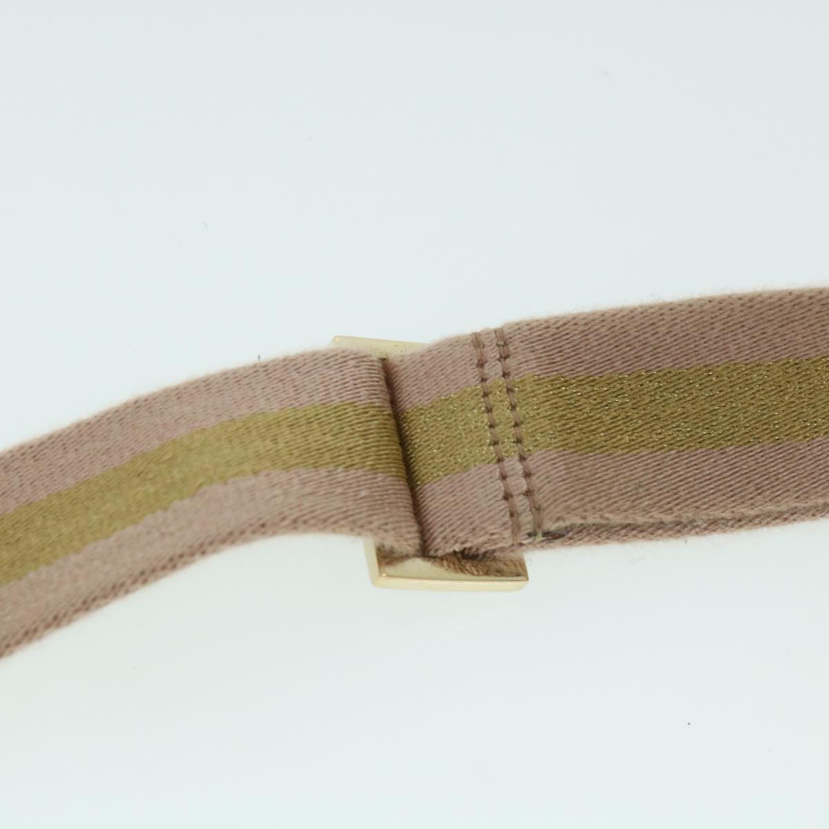 GUCCI GG Canvas Sherry Line Waist bag Beige Gold pink 28566 ep1738