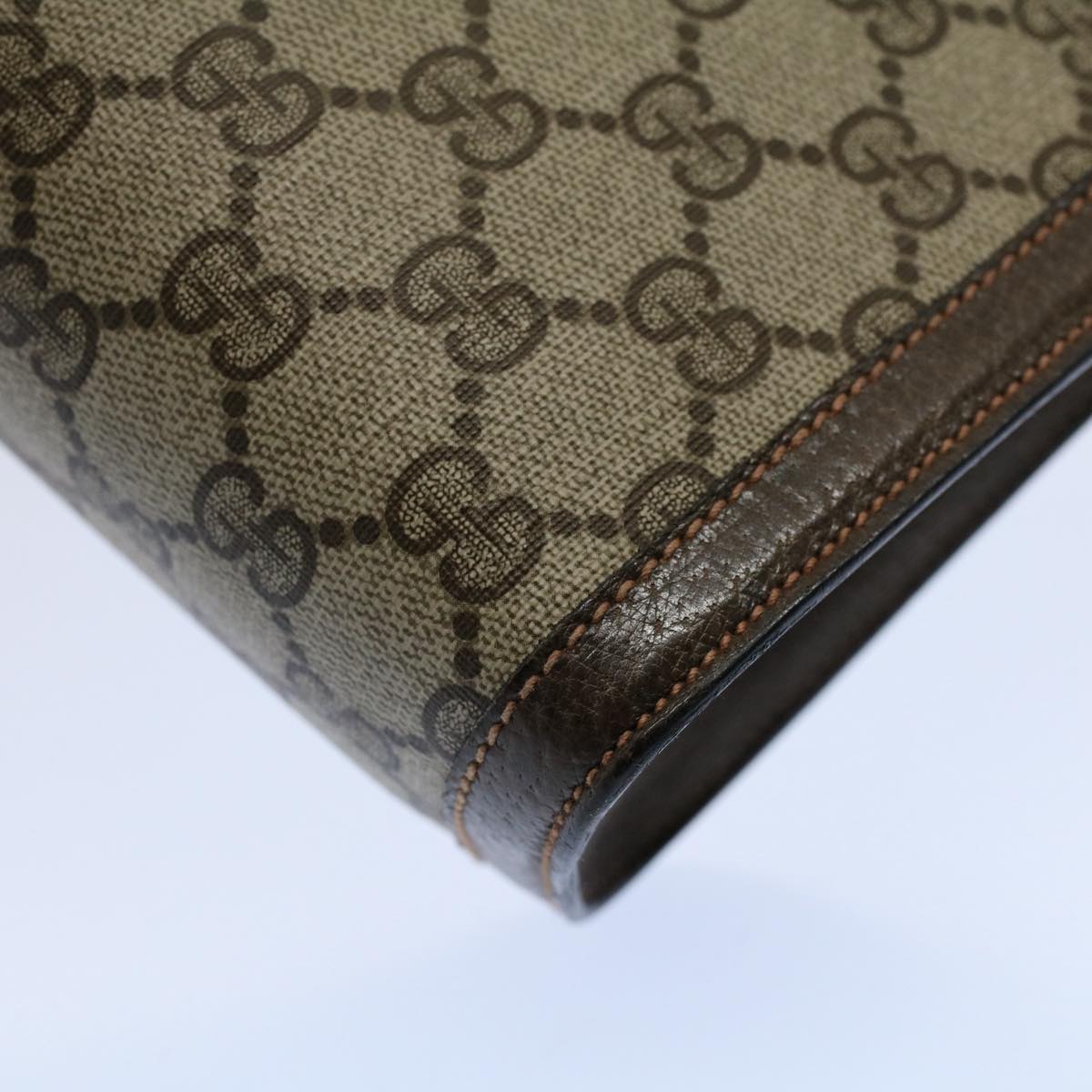 GUCCI GG Canvas Web Sherry Line Clutch Bag Beige Red Green 89 01 002 ep1743