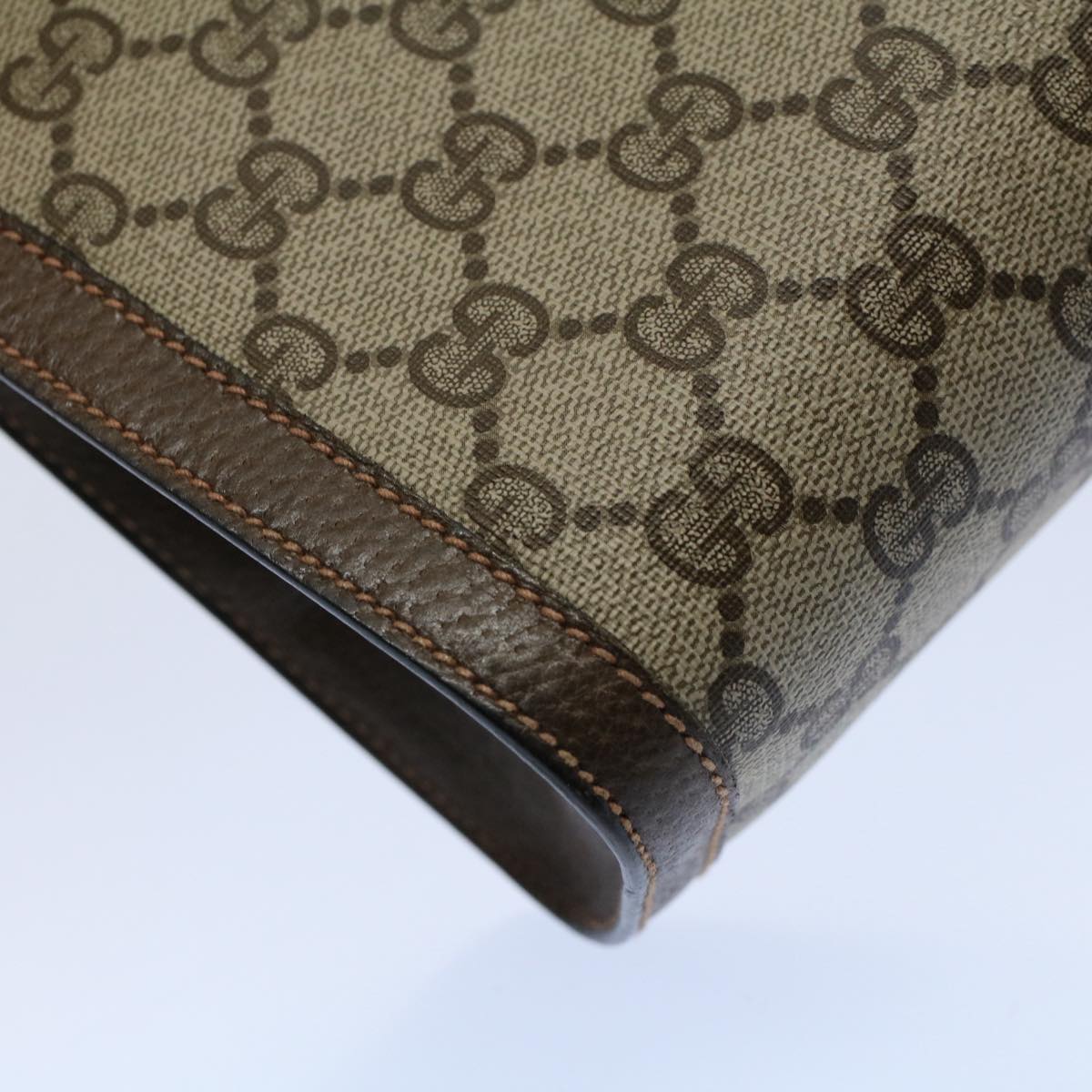 GUCCI GG Canvas Web Sherry Line Clutch Bag Beige Red Green 89 01 002 ep1743