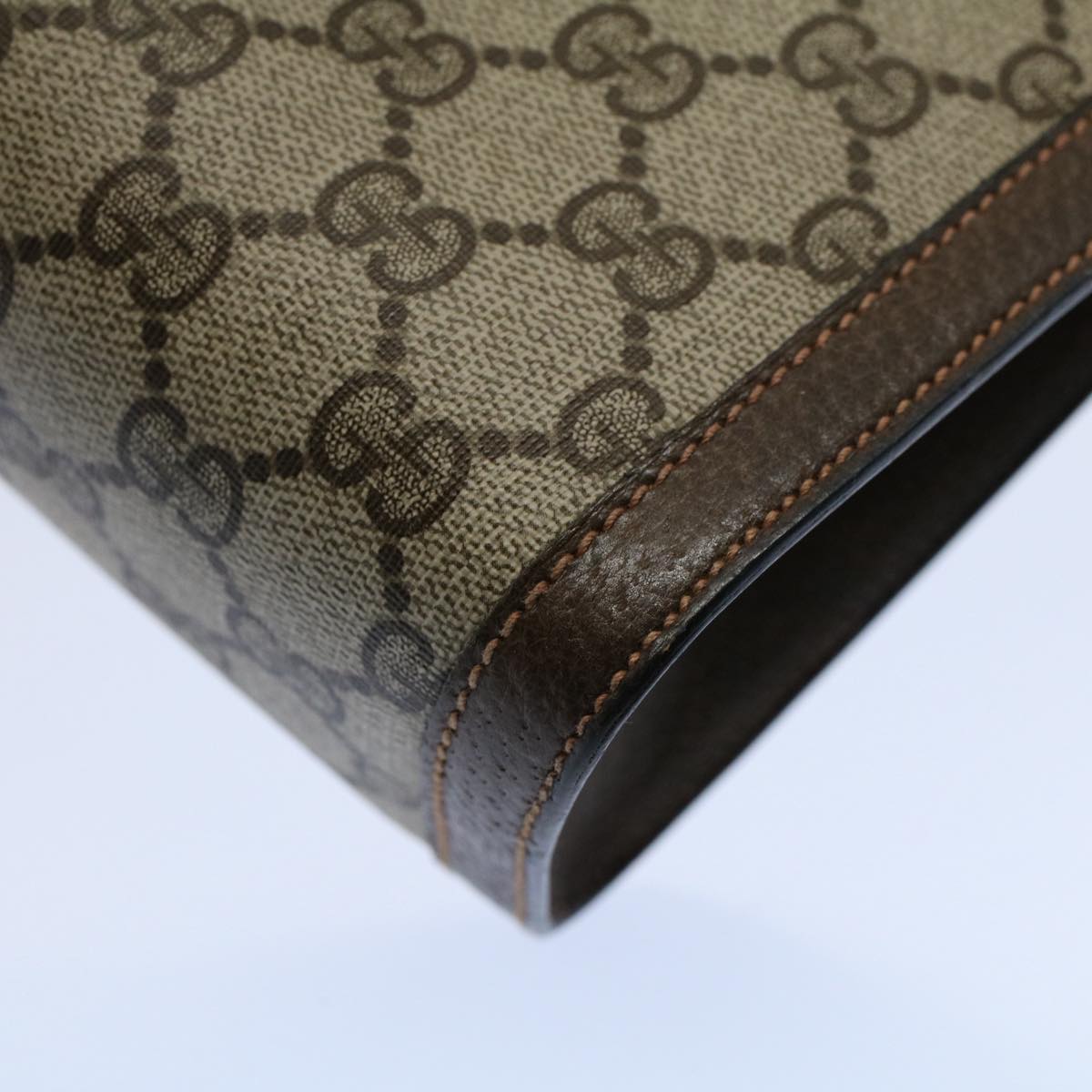 GUCCI GG Canvas Web Sherry Line Clutch Bag Beige Red Green 89 01 002 ep1743