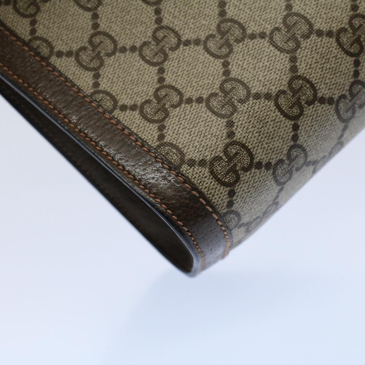 GUCCI GG Canvas Web Sherry Line Clutch Bag Beige Red Green 89 01 002 ep1743