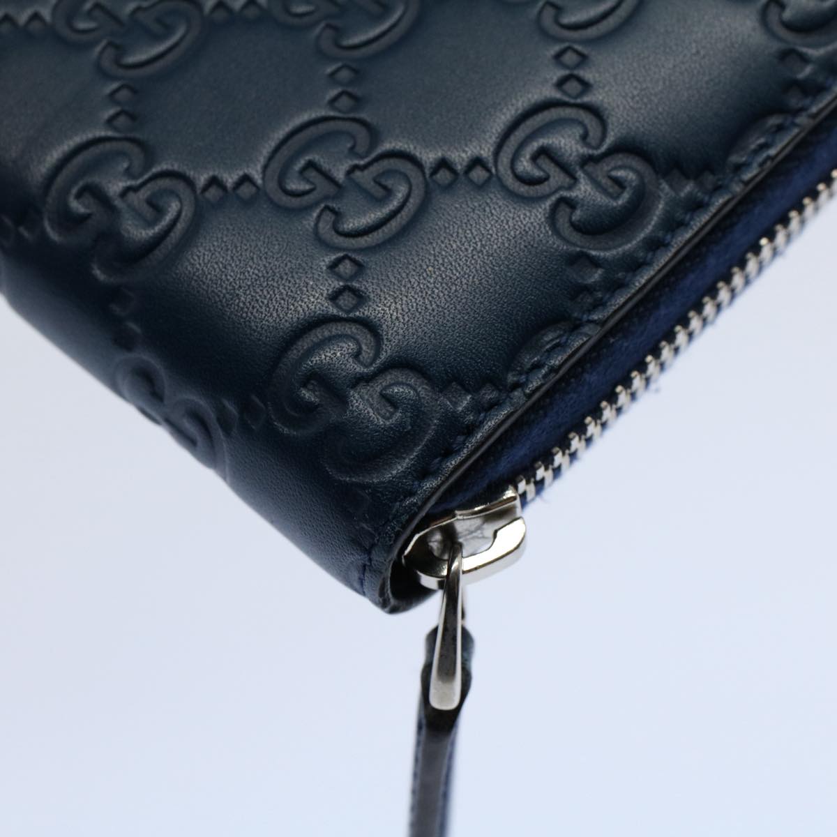 GUCCI GG Canvas Guccissima Long Wallet Yankees Navy 547791 ep1757