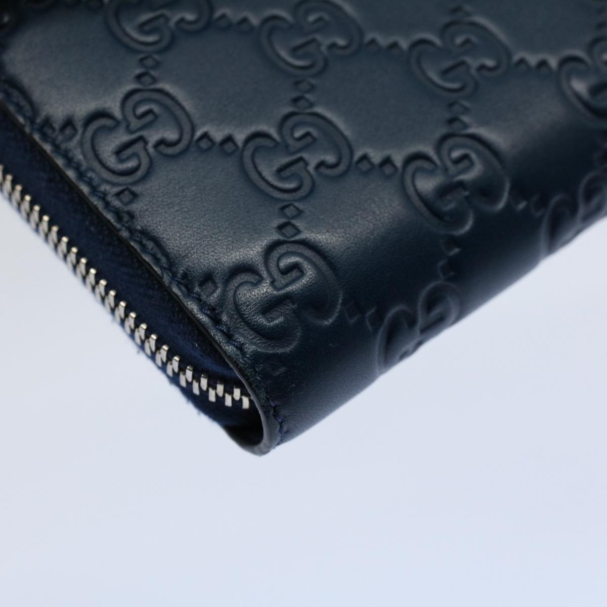 GUCCI GG Canvas Guccissima Long Wallet Yankees Navy 547791 ep1757