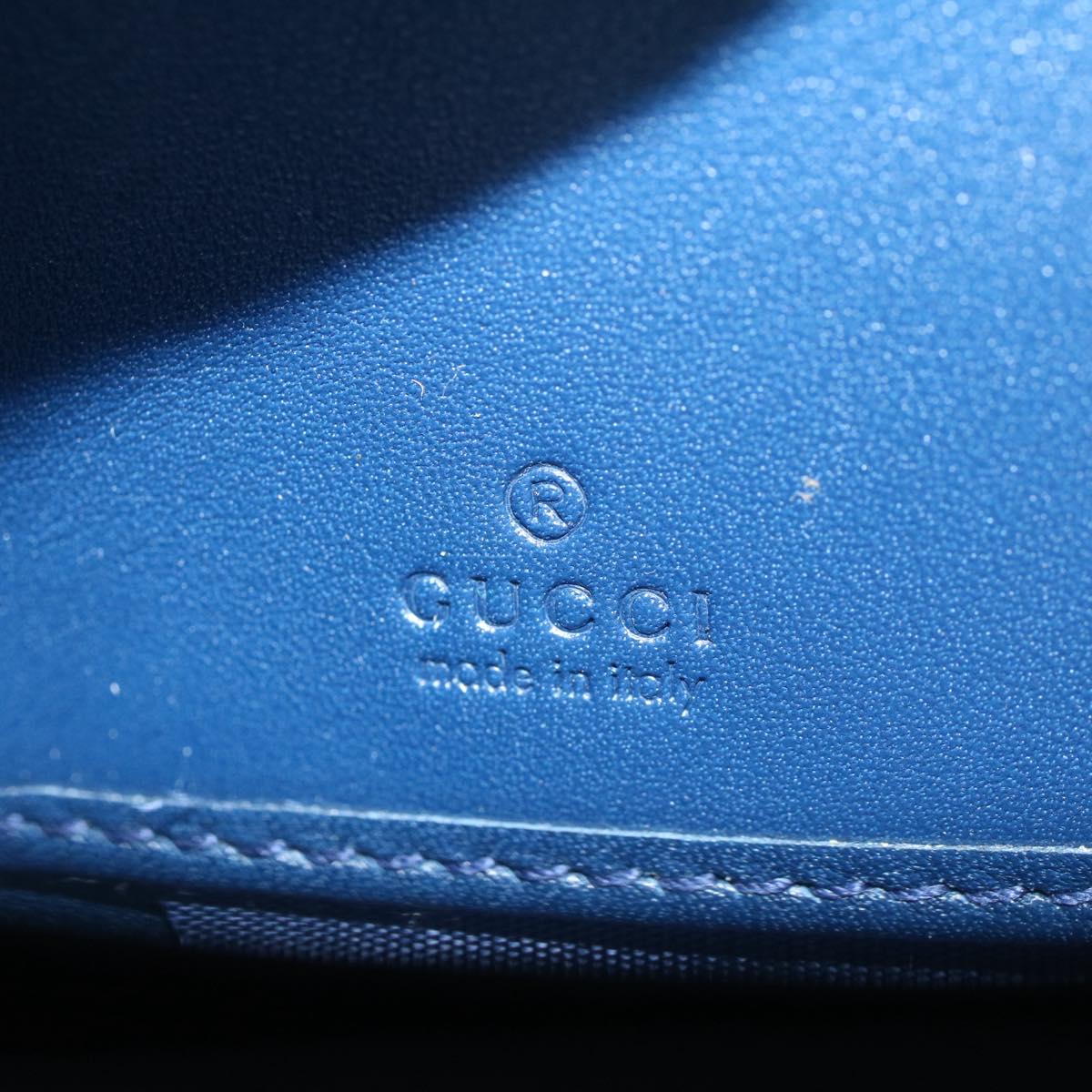 GUCCI GG Canvas Guccissima Long Wallet Yankees Navy 547791 ep1757