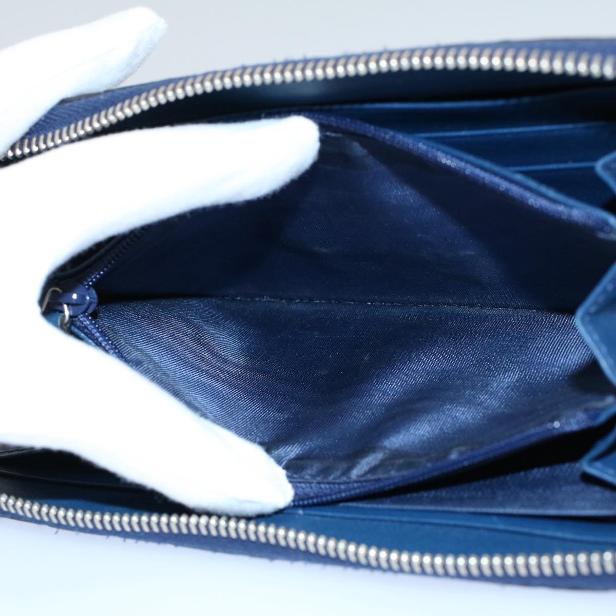 GUCCI GG Canvas Guccissima Long Wallet Yankees Navy 547791 ep1757