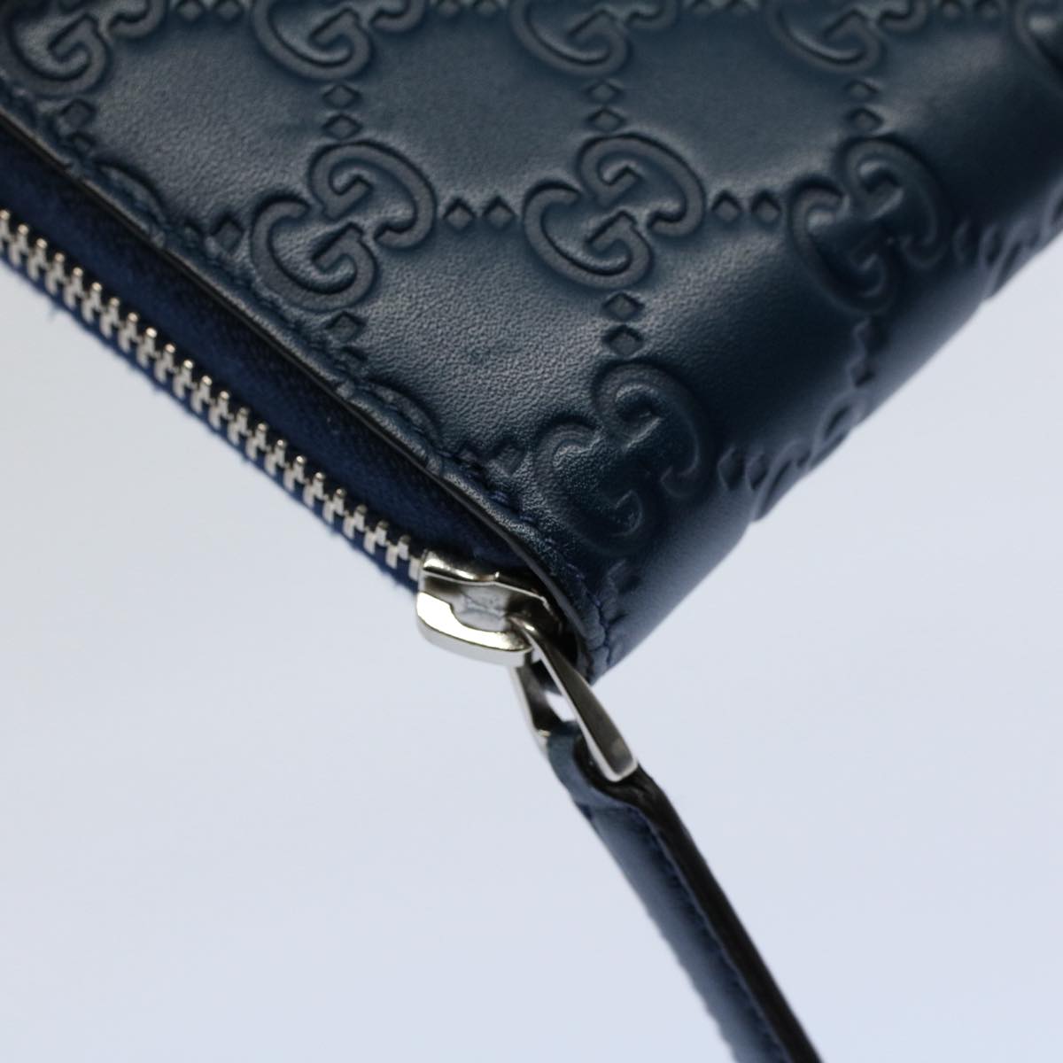GUCCI GG Canvas Guccissima Long Wallet Yankees Navy 547791 ep1757