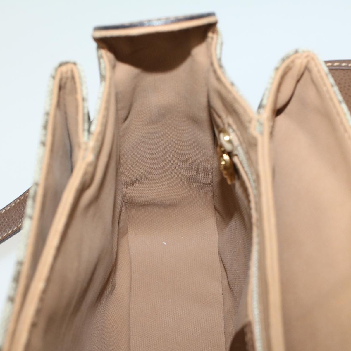 GUCCI GG Canvas Shoulder Bag PVC Leather Beige 001 113 6165 ep1762