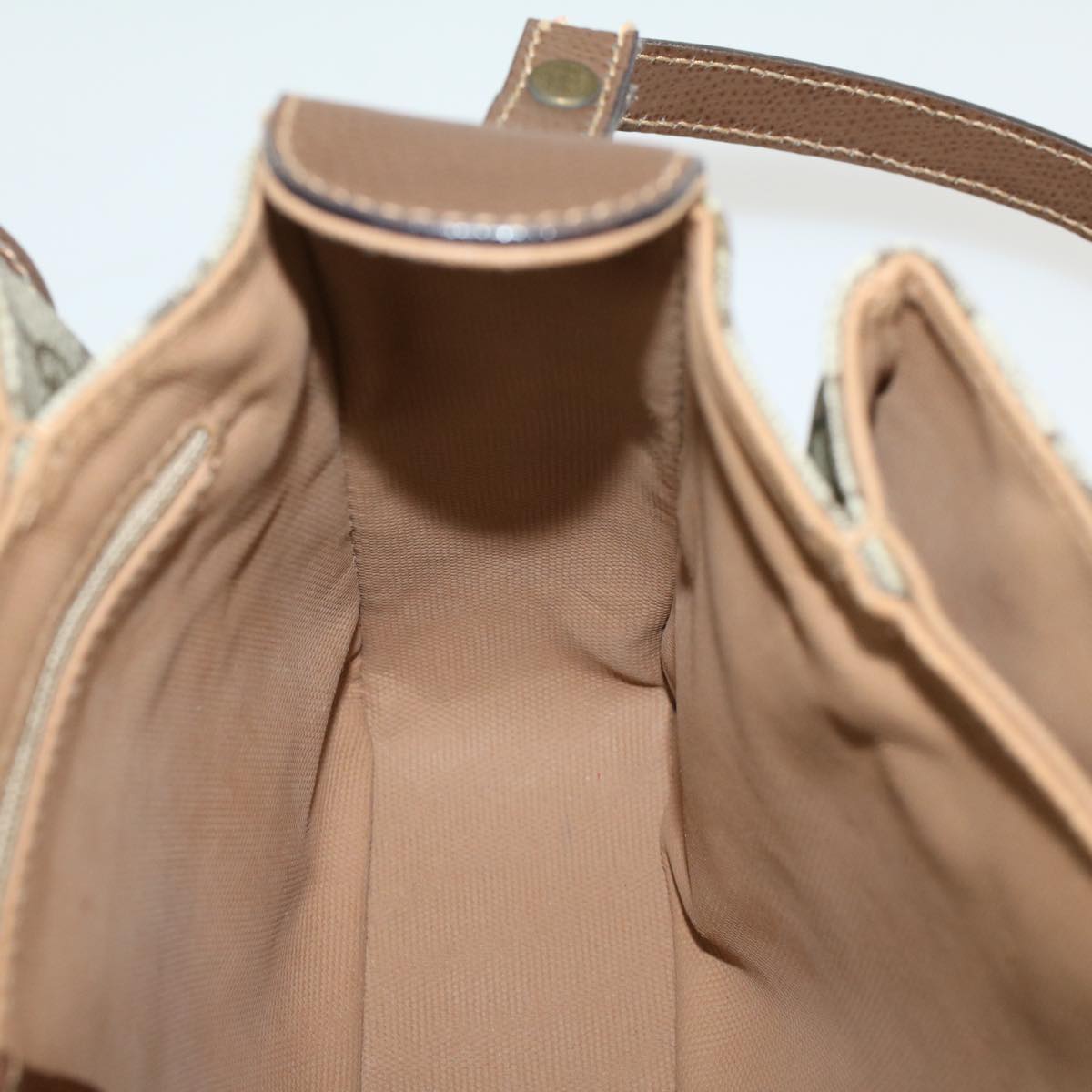 GUCCI GG Canvas Shoulder Bag PVC Leather Beige 001 113 6165 ep1762