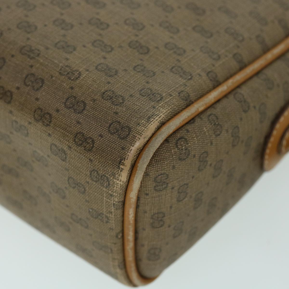 GUCCI Micro GG Canvas Web Sherry Line Shoulder Bag Beige 001 56 0944 ep1776