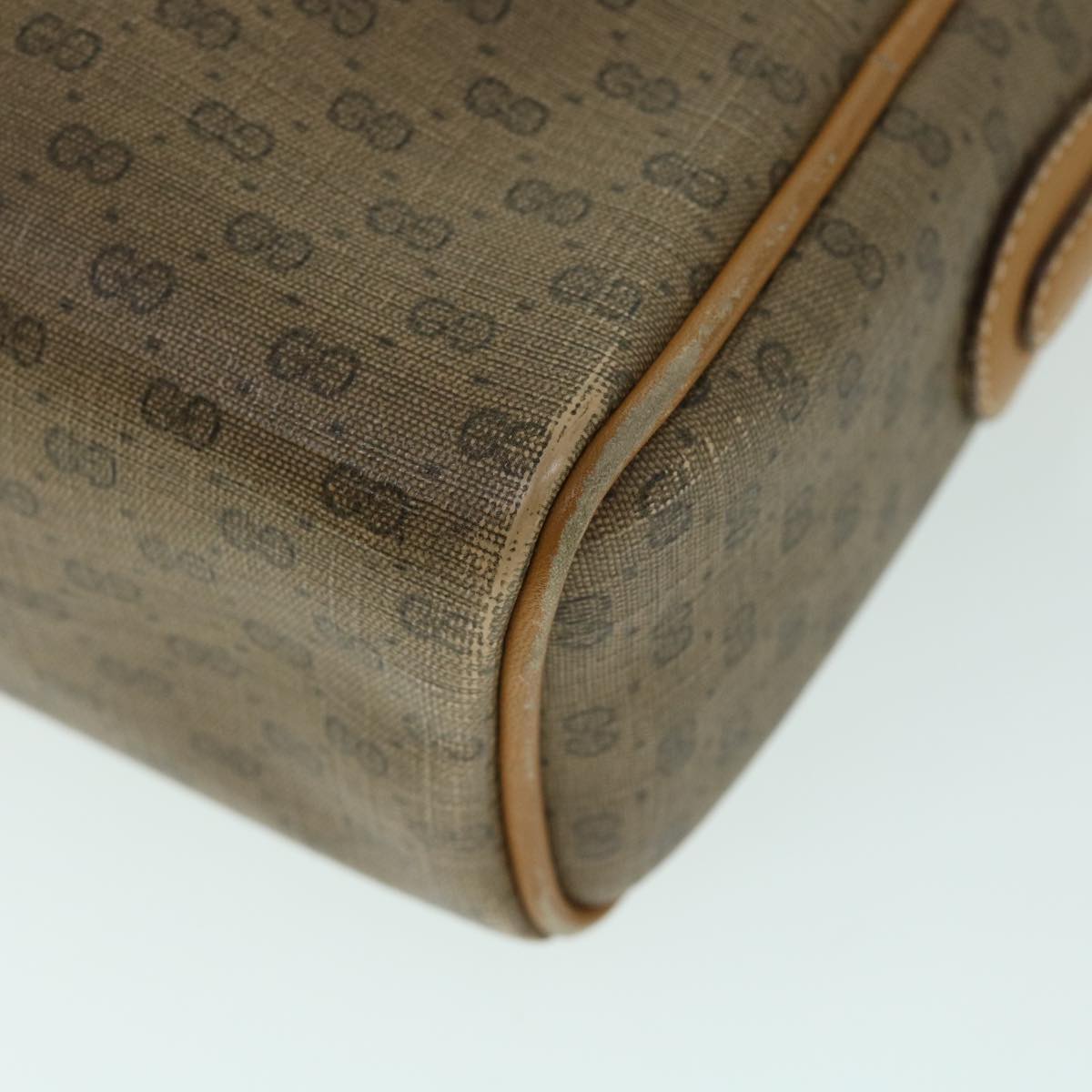 GUCCI Micro GG Canvas Web Sherry Line Shoulder Bag Beige 001 56 0944 ep1776