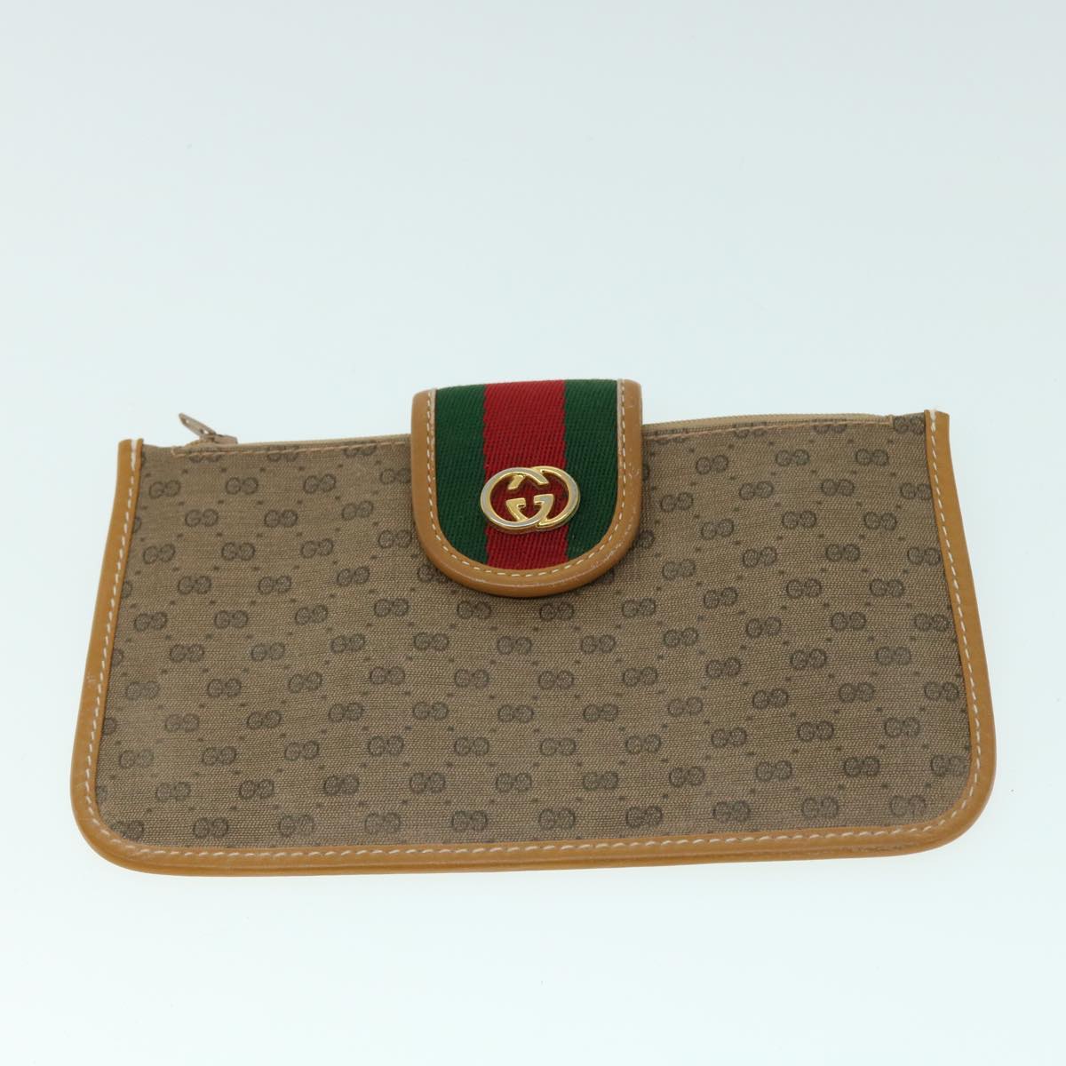 GUCCI Micro GG Canvas Web Sherry Line Shoulder Bag Beige 001 56 0944 ep1776