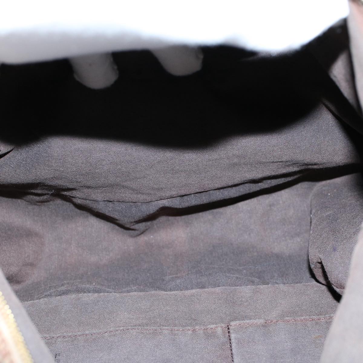 FENDI Zucchino Canvas Shoulder Bag Brown ep1788