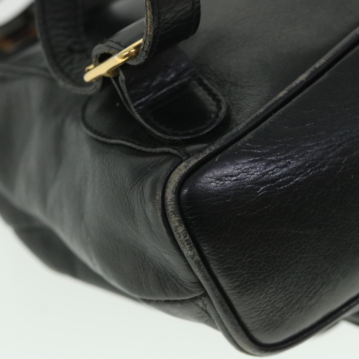 GUCCI Bamboo Backpack Leather Black 003 2058 0030 ep1813