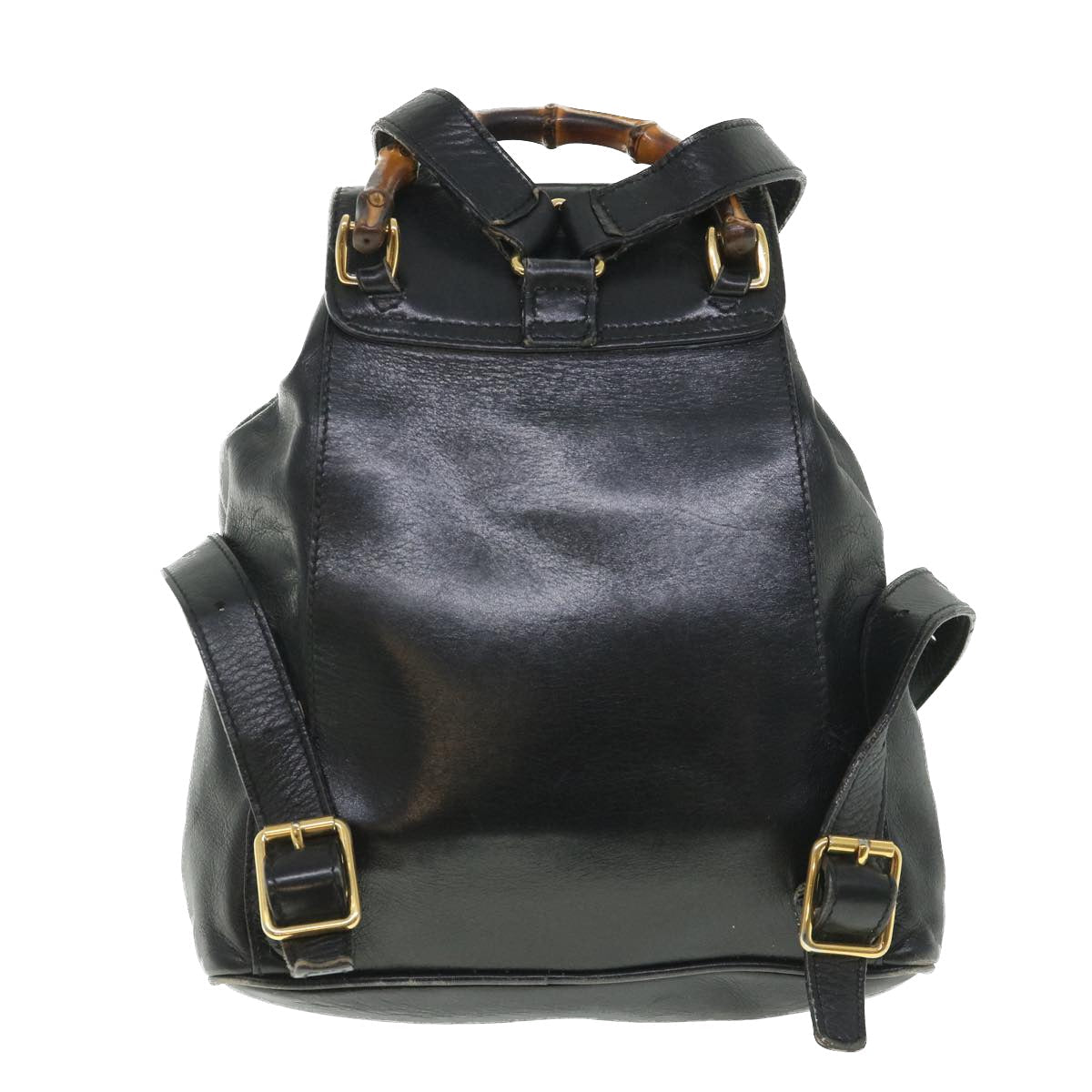 GUCCI Bamboo Backpack Leather Black 003 2058 0030 ep1813