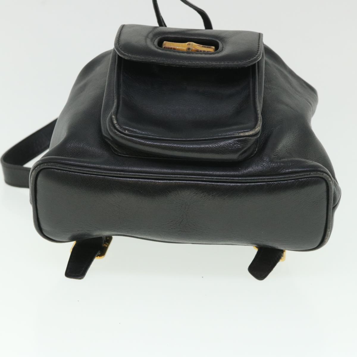 GUCCI Bamboo Backpack Leather Black 003 2058 0030 ep1813