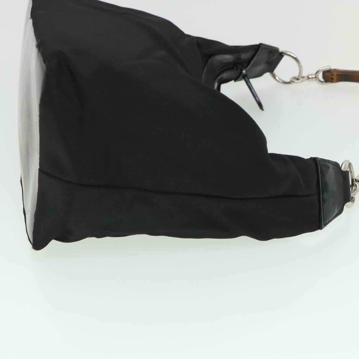 GUCCI Bamboo Shoulder Bag Nylon Black 000 1956 0531 ep1818