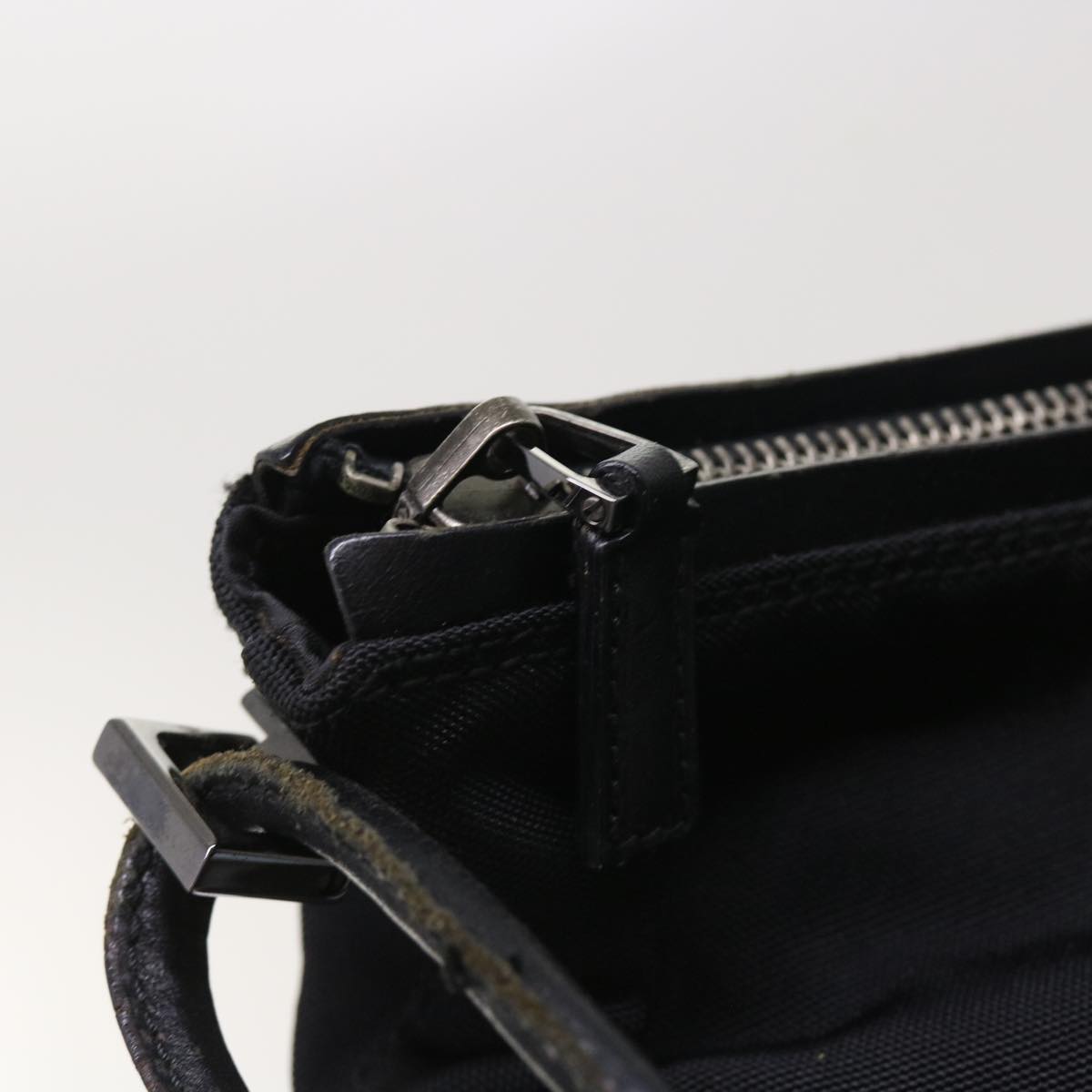 GUCCI Shoulder Bag Nylon Canvas Black 001 3766 ep1819
