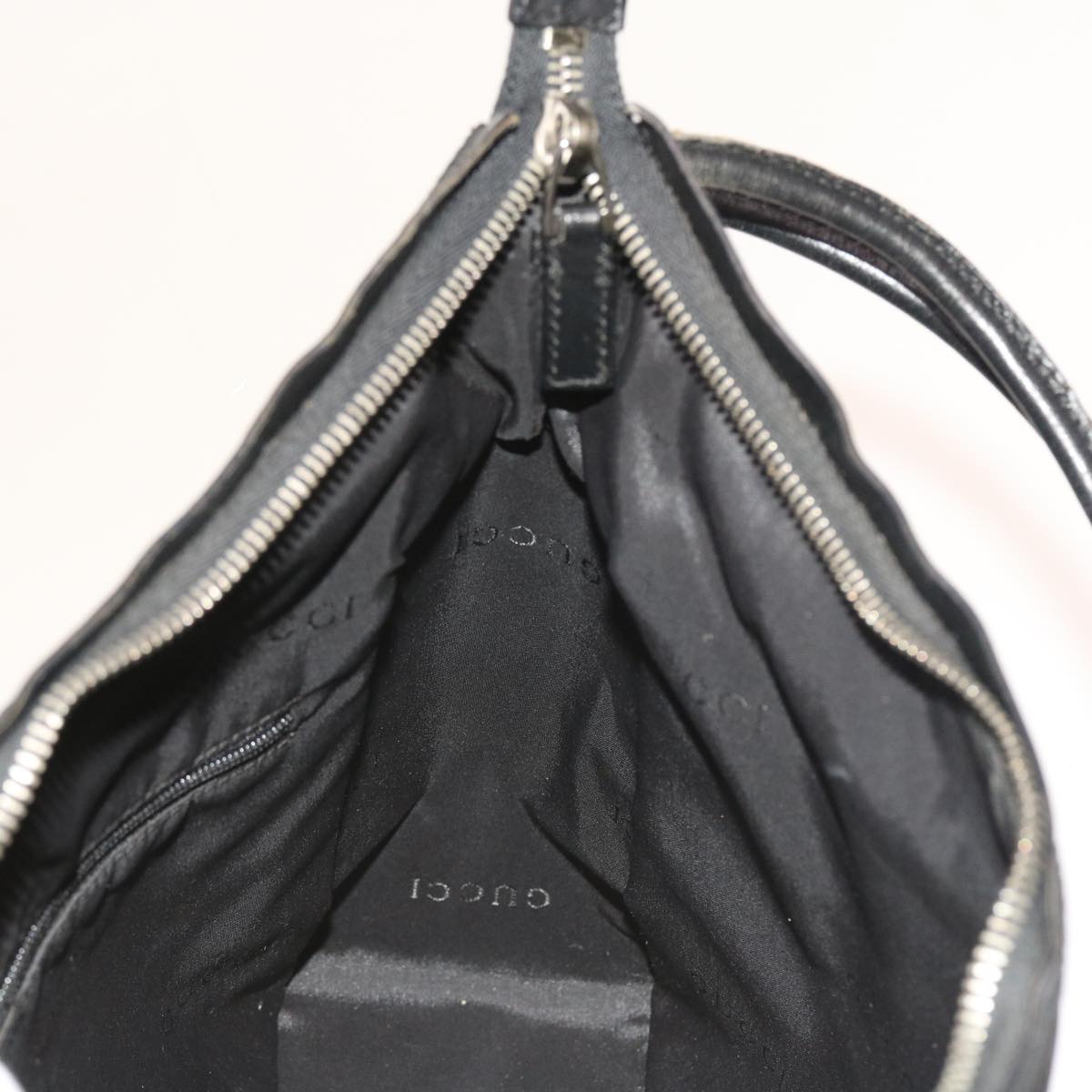 GUCCI Shoulder Bag Nylon Canvas Black 001 3766 ep1819