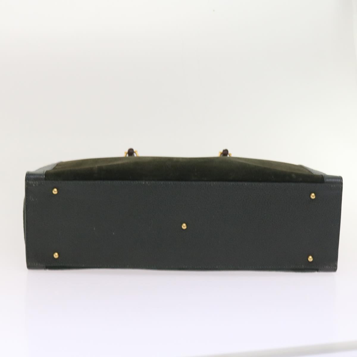 GUCCI Bamboo Hand Bag Leather Green 002 1186 0259 ep1822