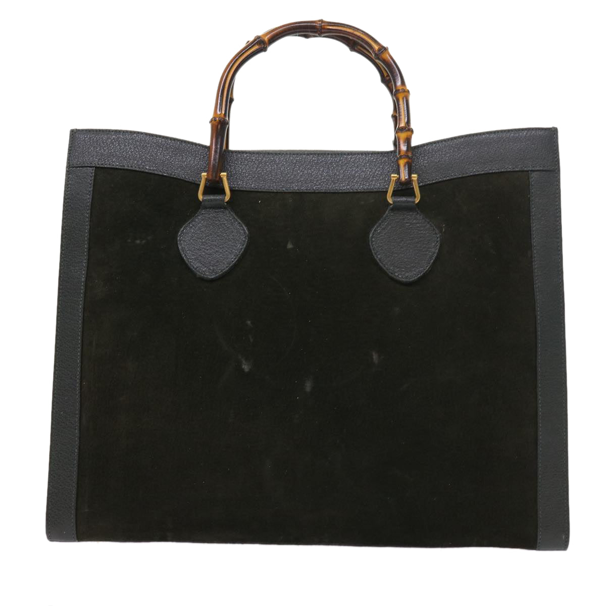 GUCCI Bamboo Hand Bag Leather Green 002 1186 0259 ep1822