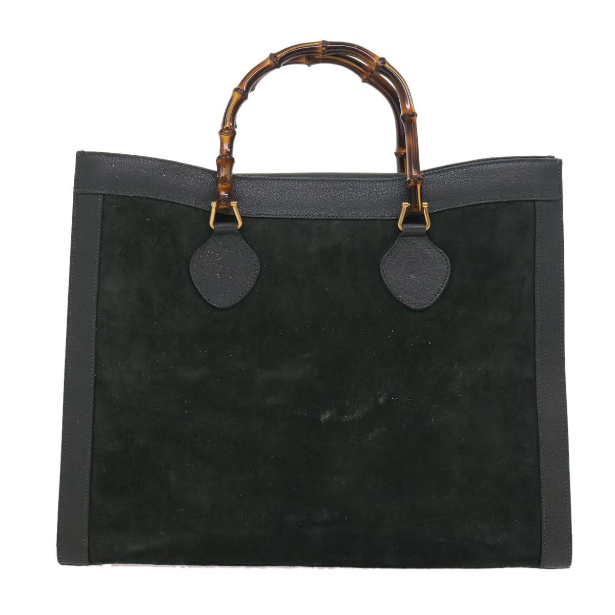 GUCCI Bamboo Hand Bag Leather Green 002 1186 0259 ep1822