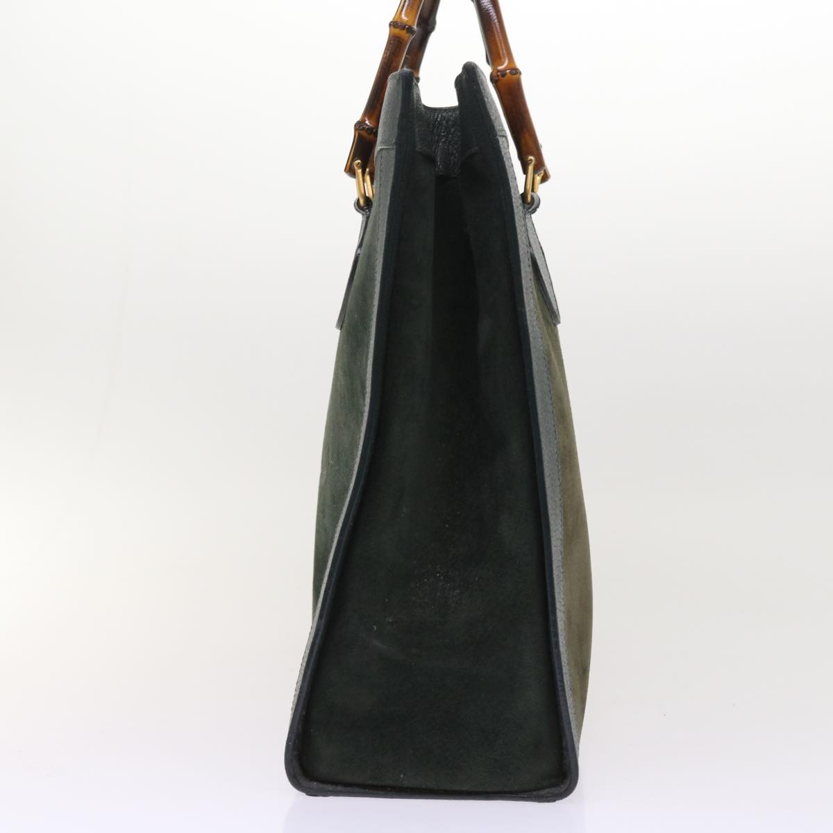 GUCCI Bamboo Hand Bag Leather Green 002 1186 0259 ep1822