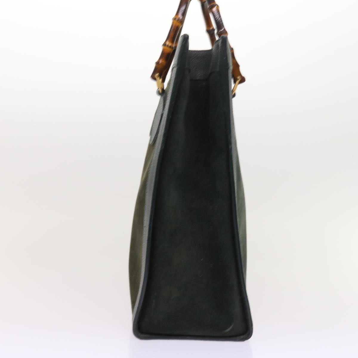 GUCCI Bamboo Hand Bag Leather Green 002 1186 0259 ep1822