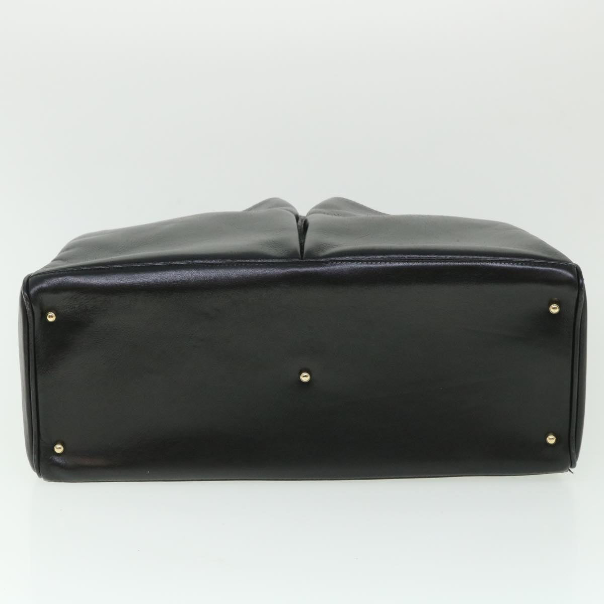 GUCCI Bamboo Hand Bag Leather 2way Black 002 2855 0322 0 ep1823