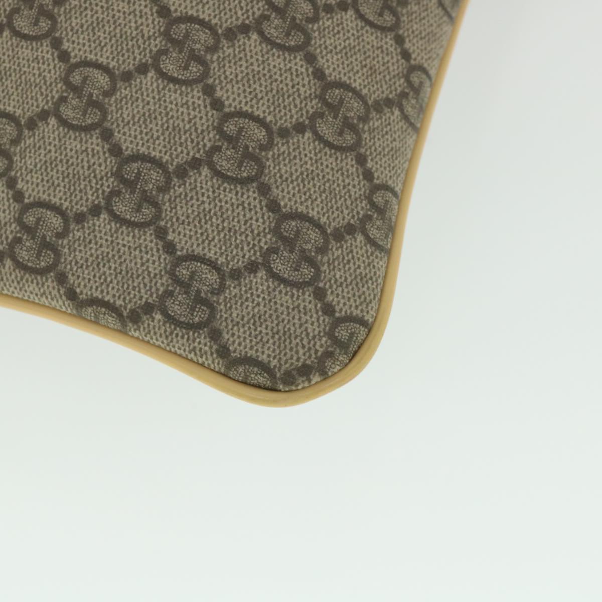 GUCCI GG Canvas Shoulder Bag PVC Leather Beige 201446 ep1824