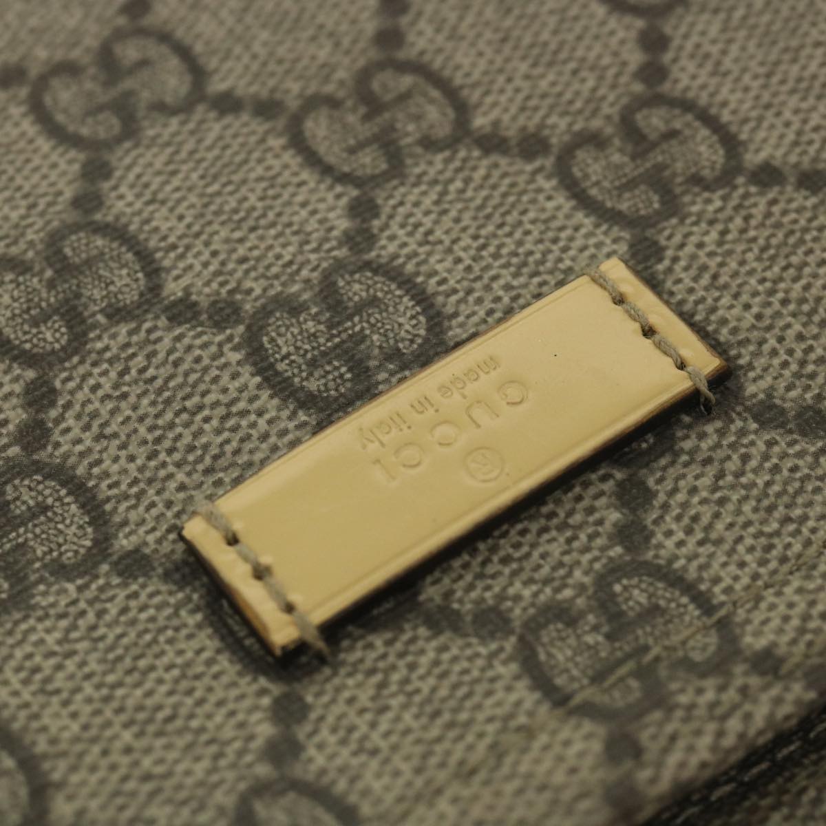 GUCCI GG Canvas Shoulder Bag PVC Leather Beige 201446 ep1824