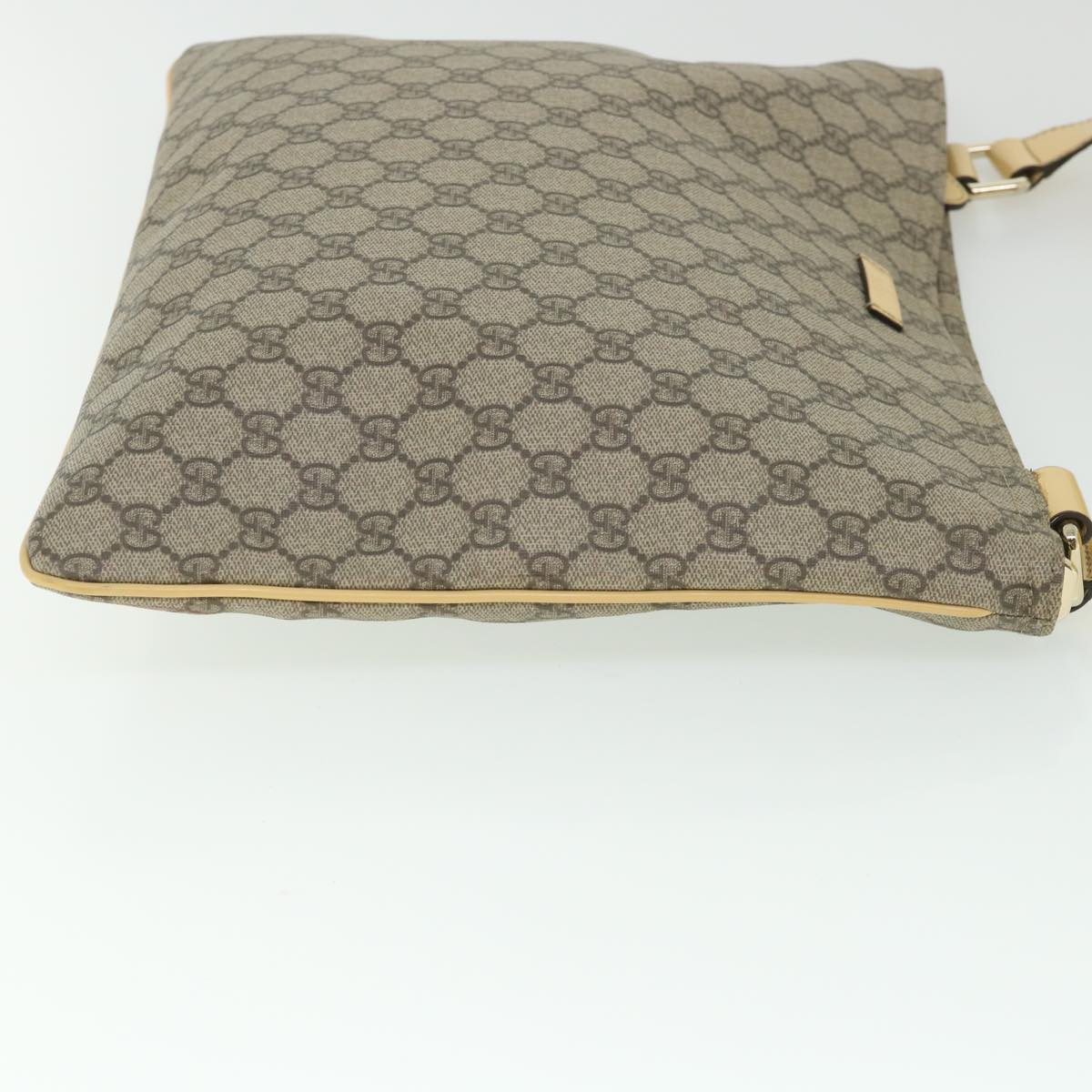 GUCCI GG Canvas Shoulder Bag PVC Leather Beige 201446 ep1824