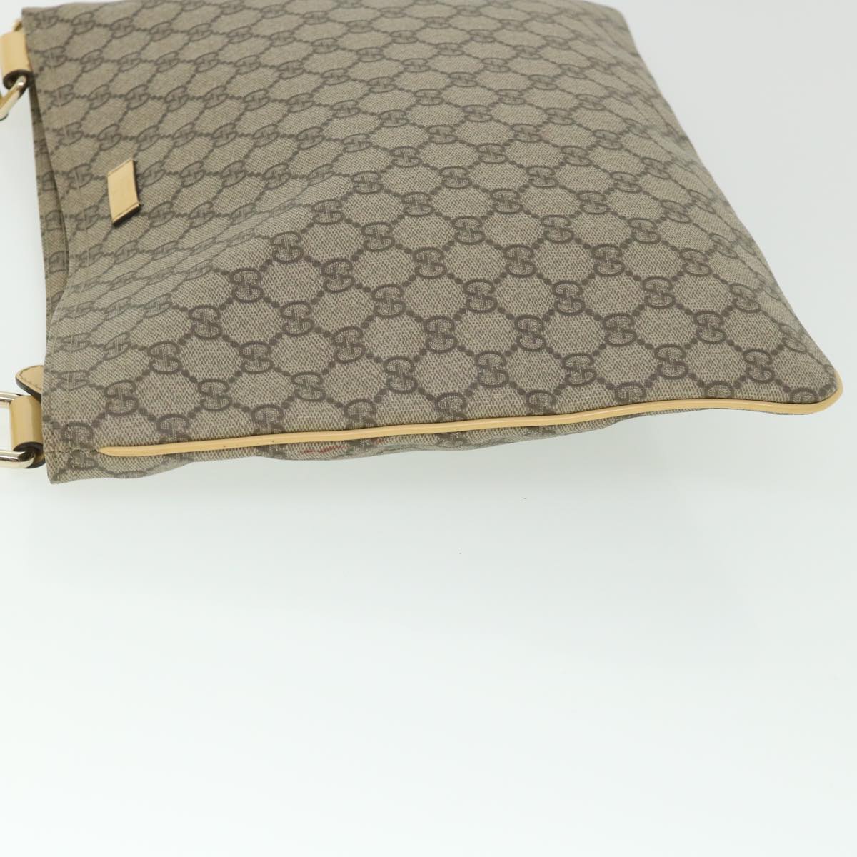 GUCCI GG Canvas Shoulder Bag PVC Leather Beige 201446 ep1824