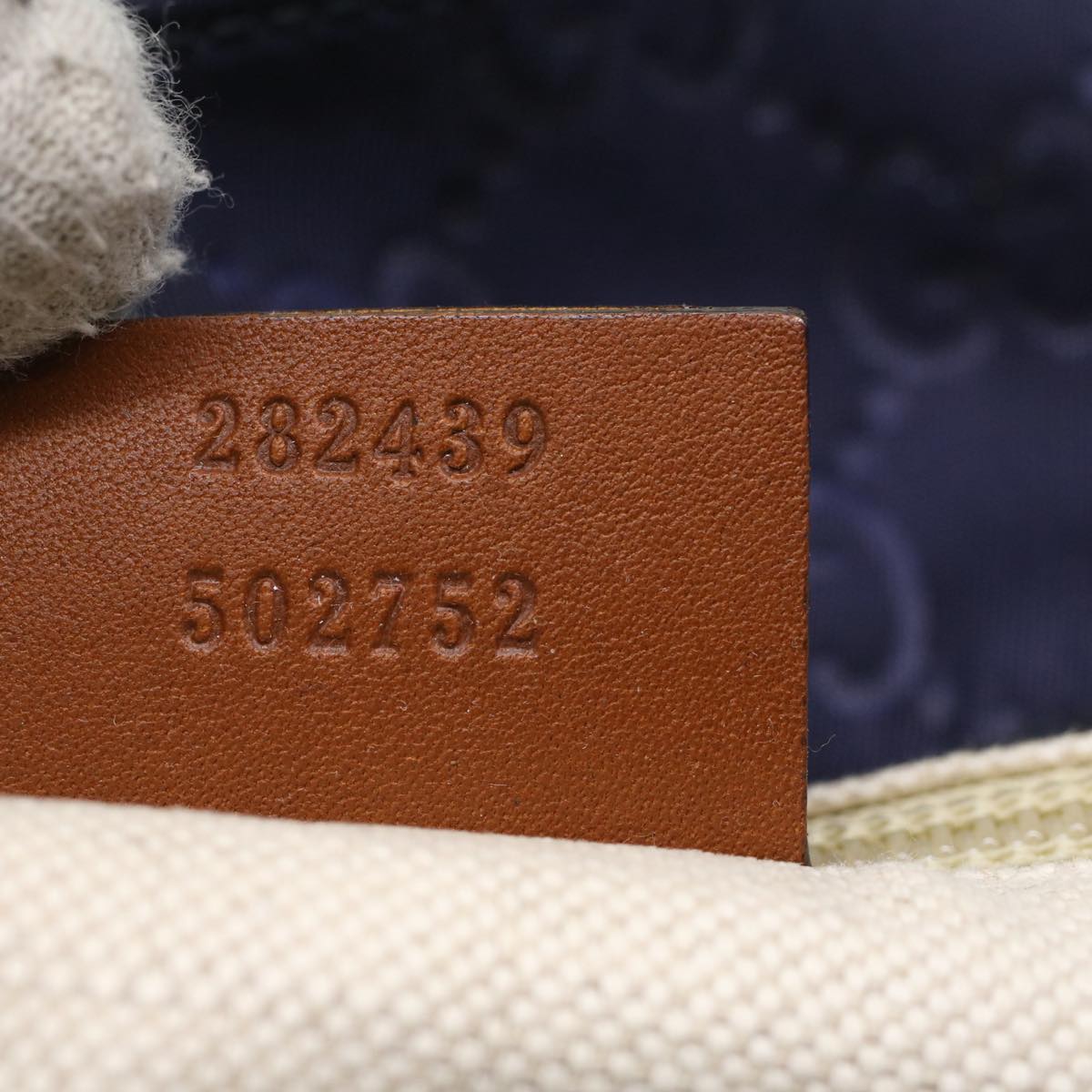 GUCCI GG Canvas Tote Bag Navy 282439 ep1826