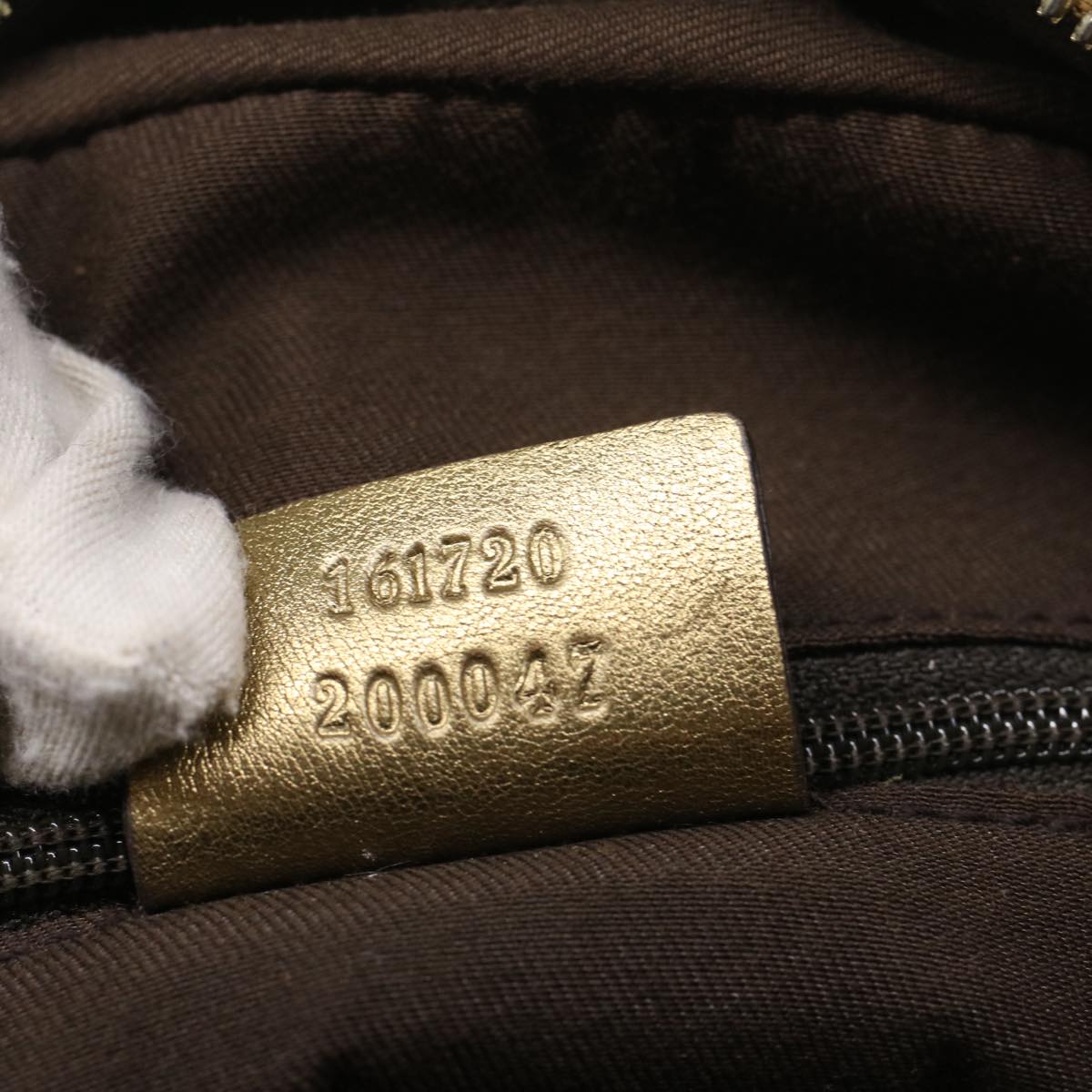 GUCCI GG Canvas Shoulder Bag Gold Tone 161720 ep1828