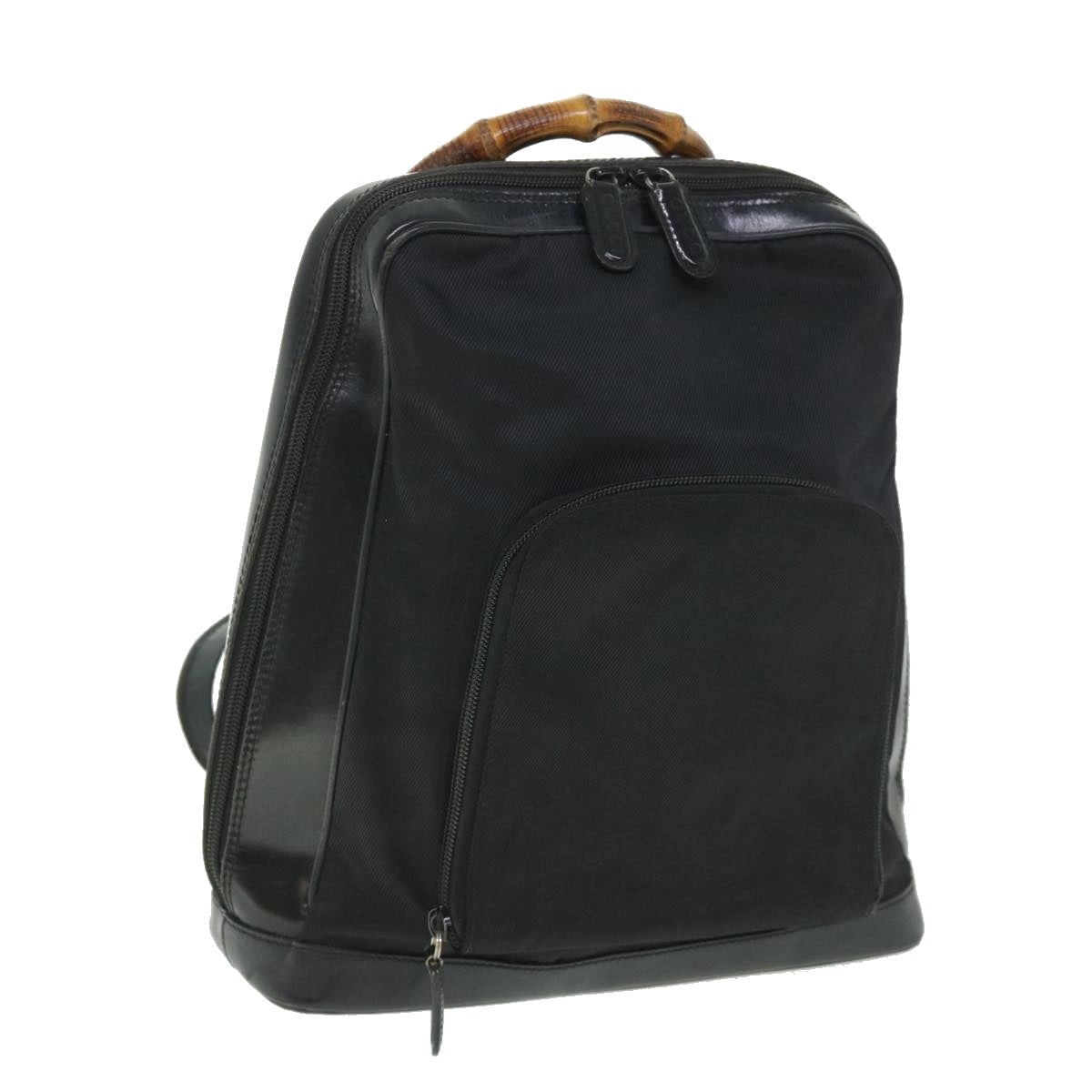 GUCCI Bamboo Backpack Nylon Canvas Black 003 2058 0059 5 ep1833