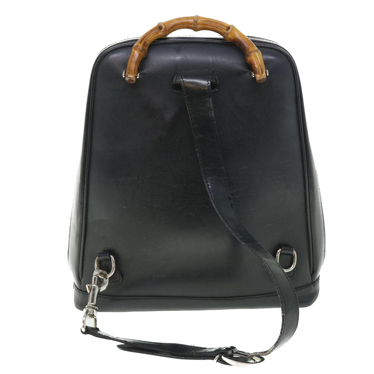 GUCCI Bamboo Backpack Nylon Canvas Black 003 2058 0059 5 ep1833