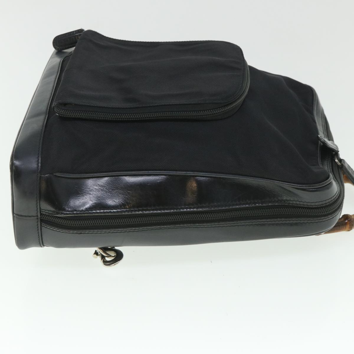 GUCCI Bamboo Backpack Nylon Canvas Black 003 2058 0059 5 ep1833