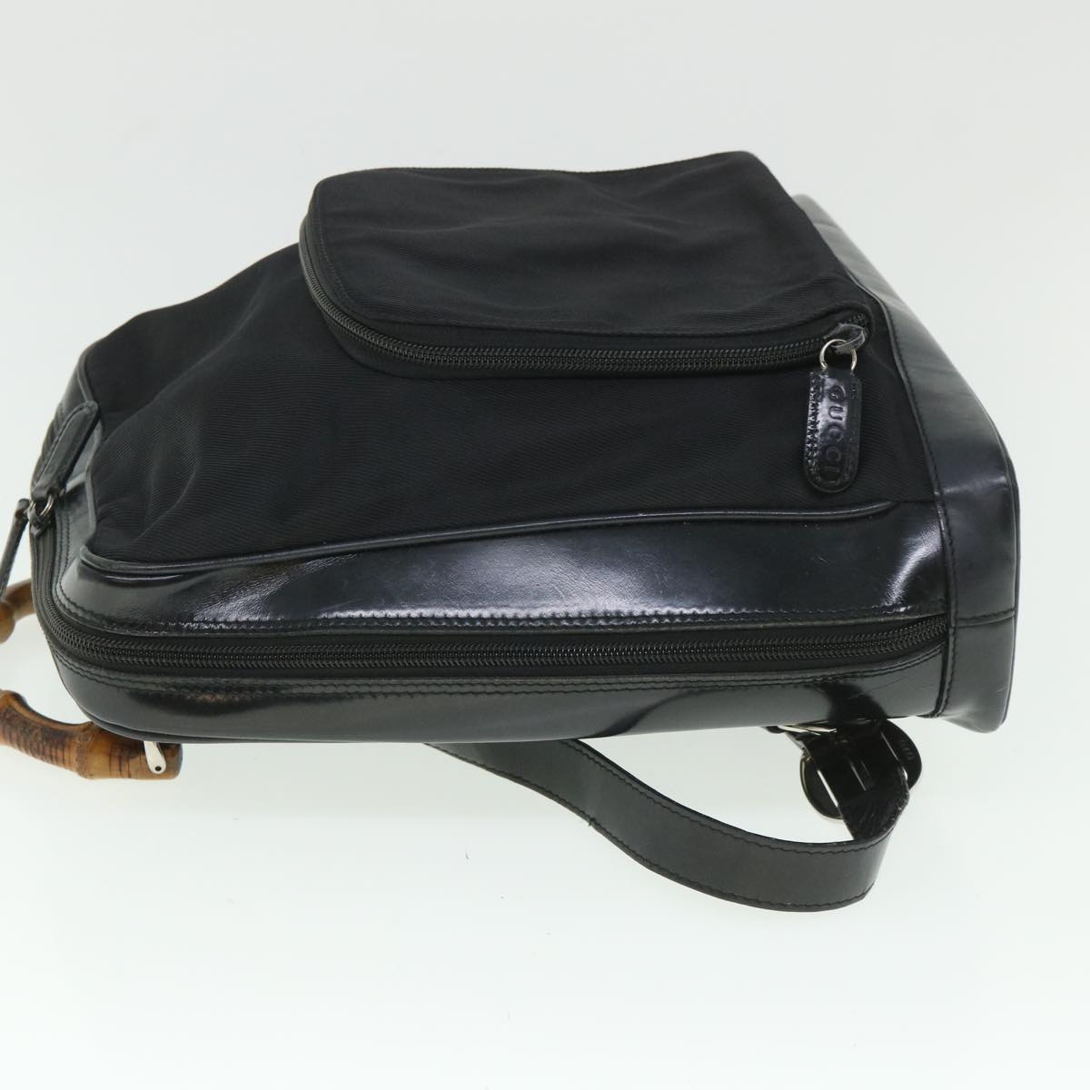 GUCCI Bamboo Backpack Nylon Canvas Black 003 2058 0059 5 ep1833