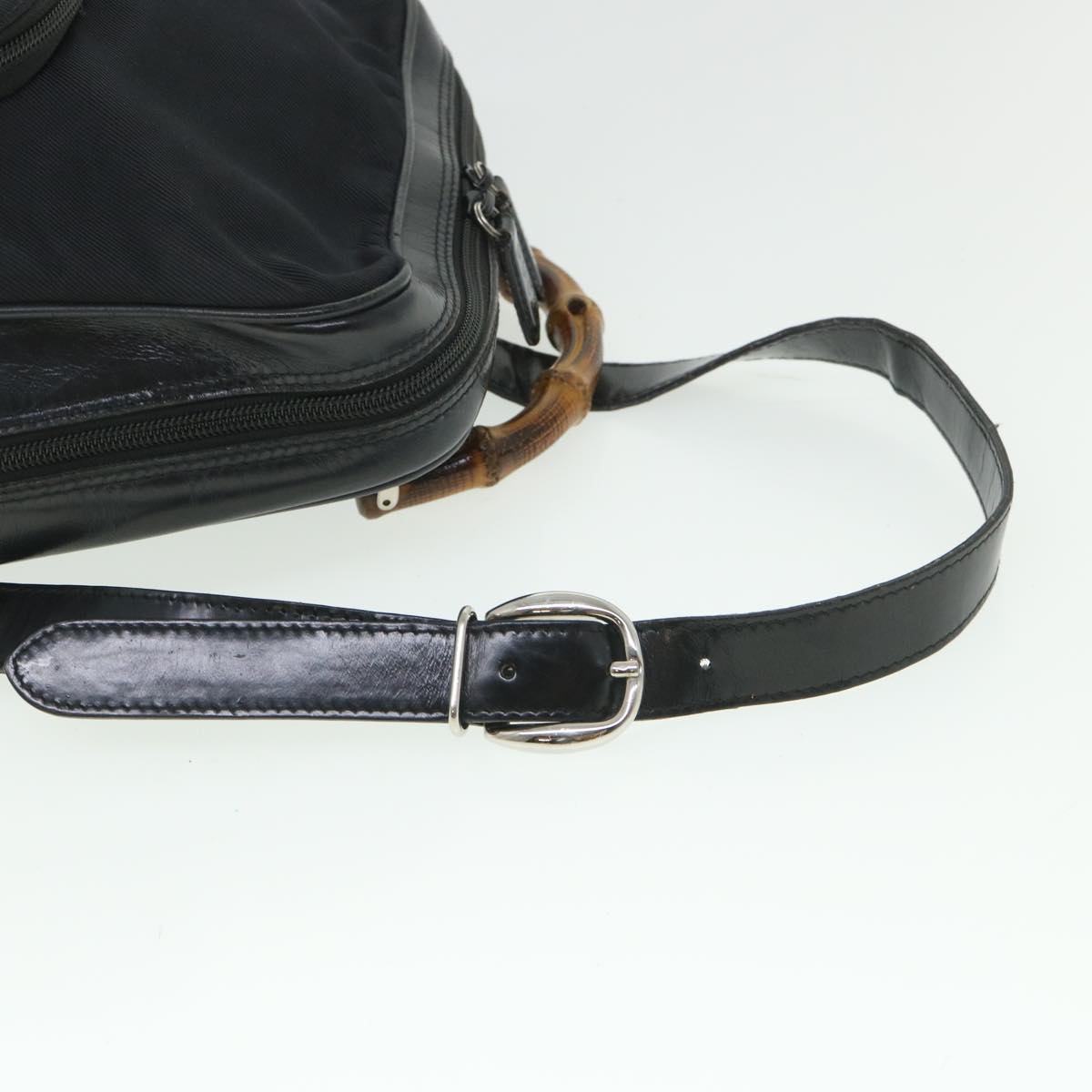 GUCCI Bamboo Backpack Nylon Canvas Black 003 2058 0059 5 ep1833