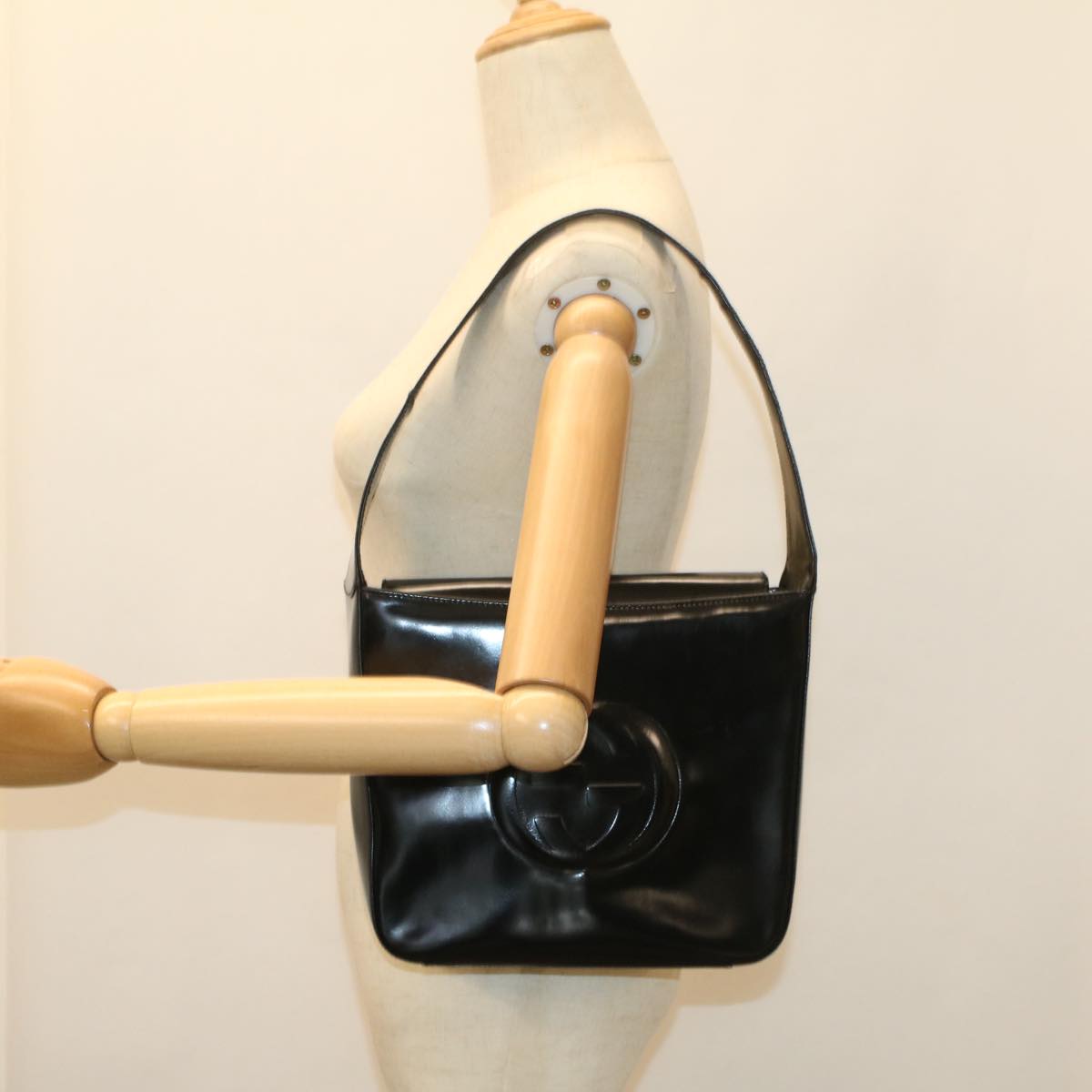 GUCCI Shoulder Bag Leather Black 000 1046 0506 ep1835