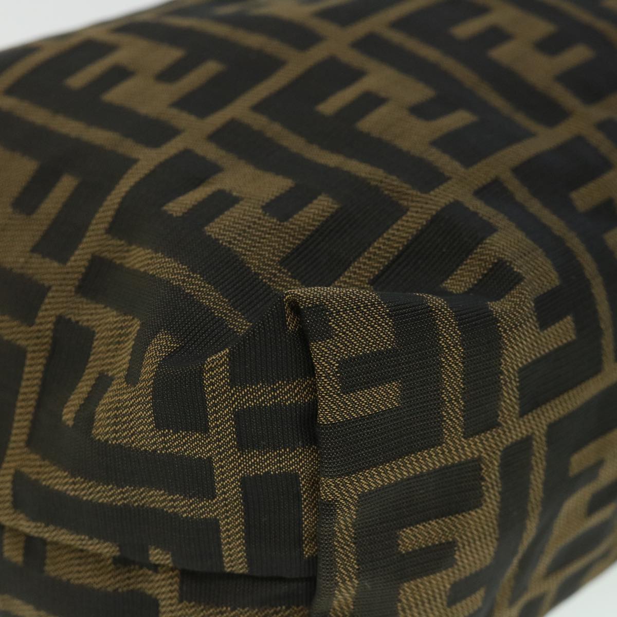 FENDI Zucca Canvas Pouch Black Brown 2119 26545 099 ep1838