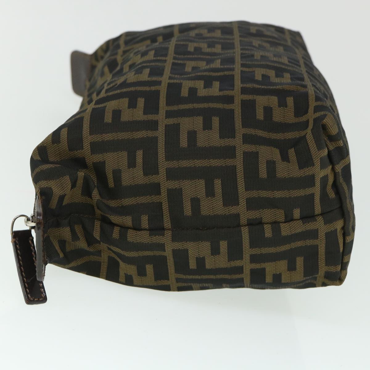 FENDI Zucca Canvas Pouch Black Brown 2119 26545 099 ep1838