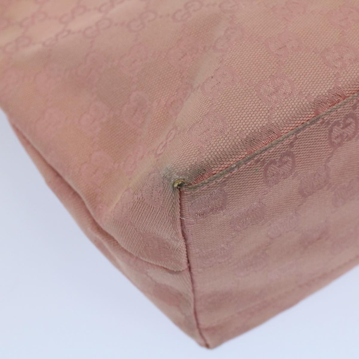 GUCCI GG Canvas Shoulder Bag Pink 001 3386 ep1845