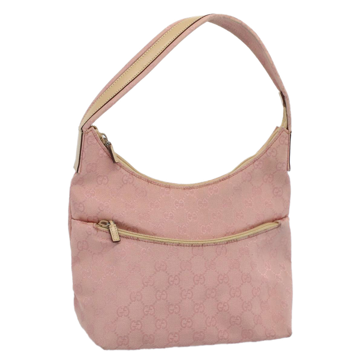 GUCCI GG Canvas Shoulder Bag Pink 001 3386 ep1845